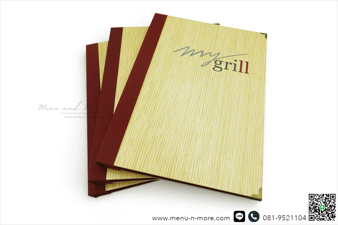 แฟ้มเมนูไม้