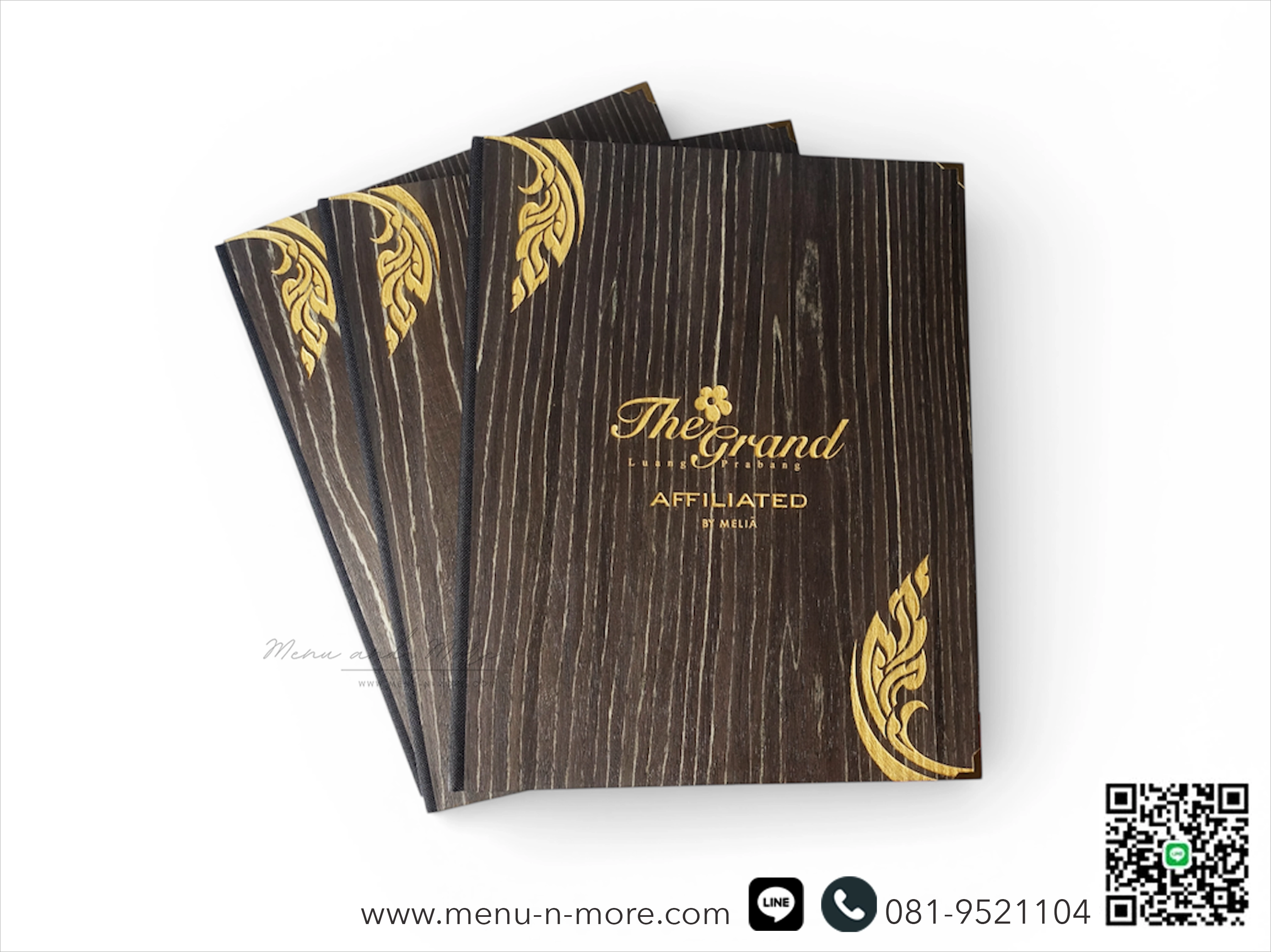 แฟ้มปกเมนูไม้สั่งผลิต