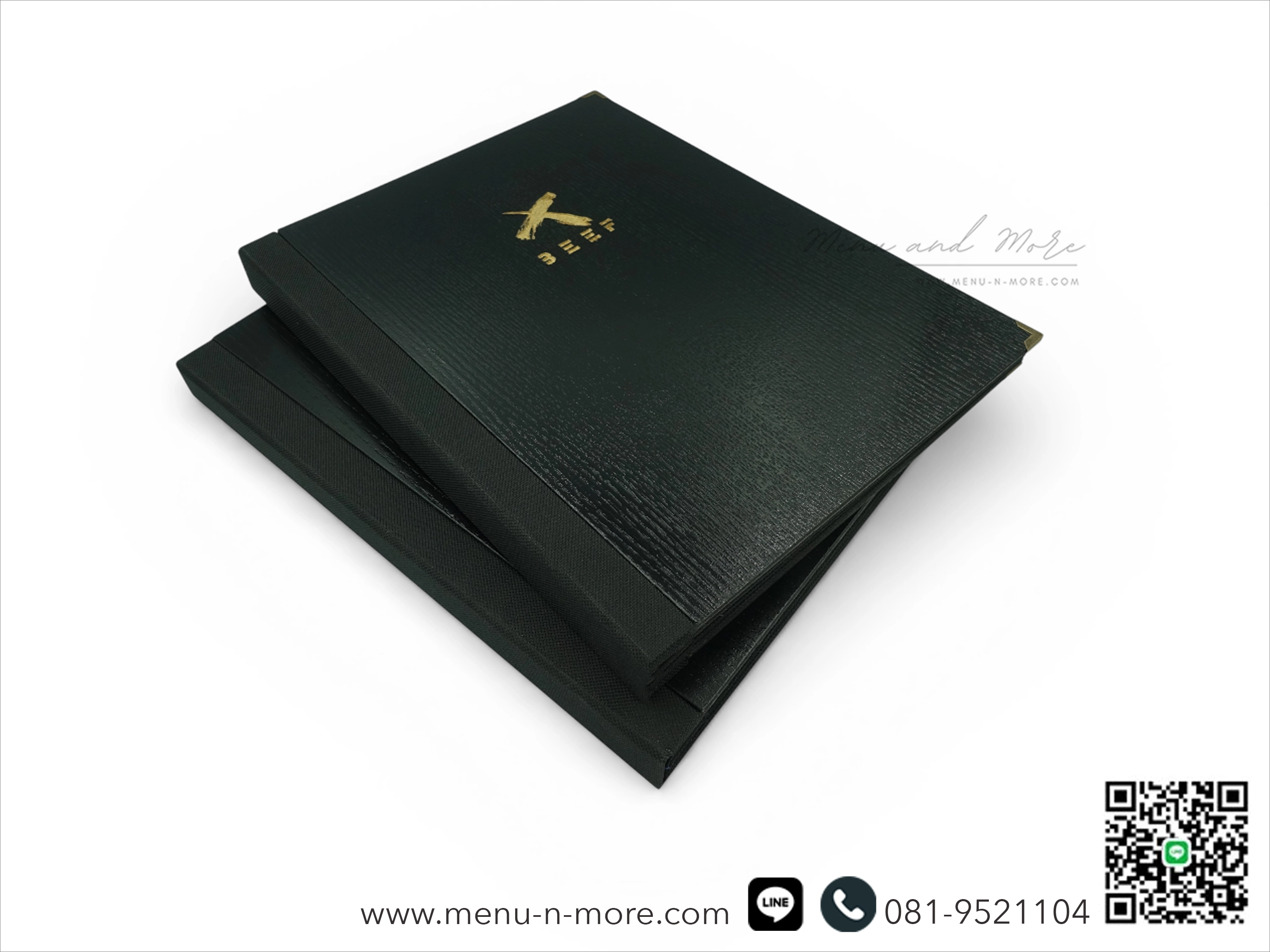 แฟ้มเมนูอาหารทำจากไม้