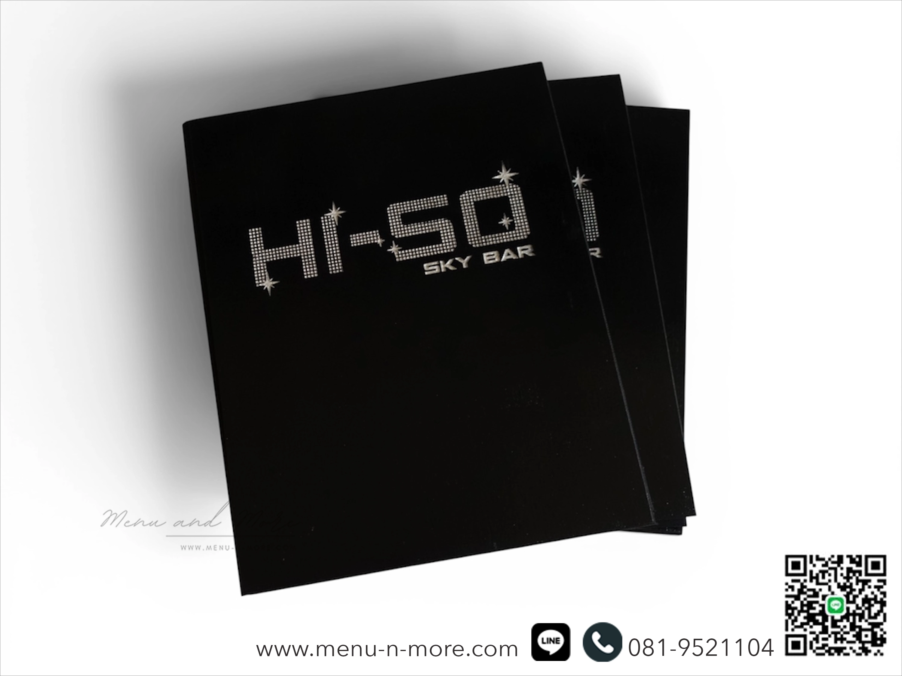 แฟ้มเมนูอาหารทำจากไม้