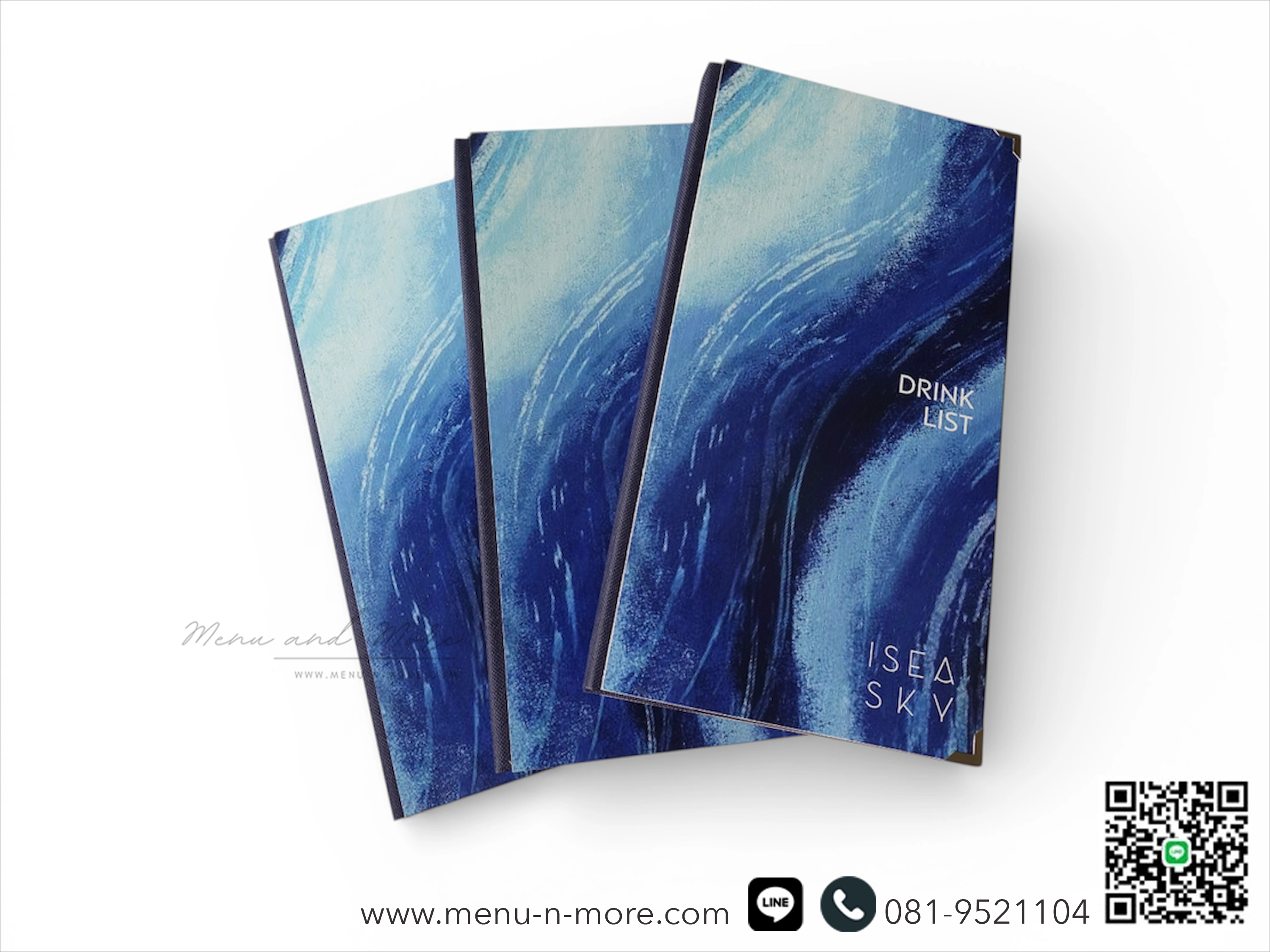 แฟ้มเมนูอาหารทำจากไม้