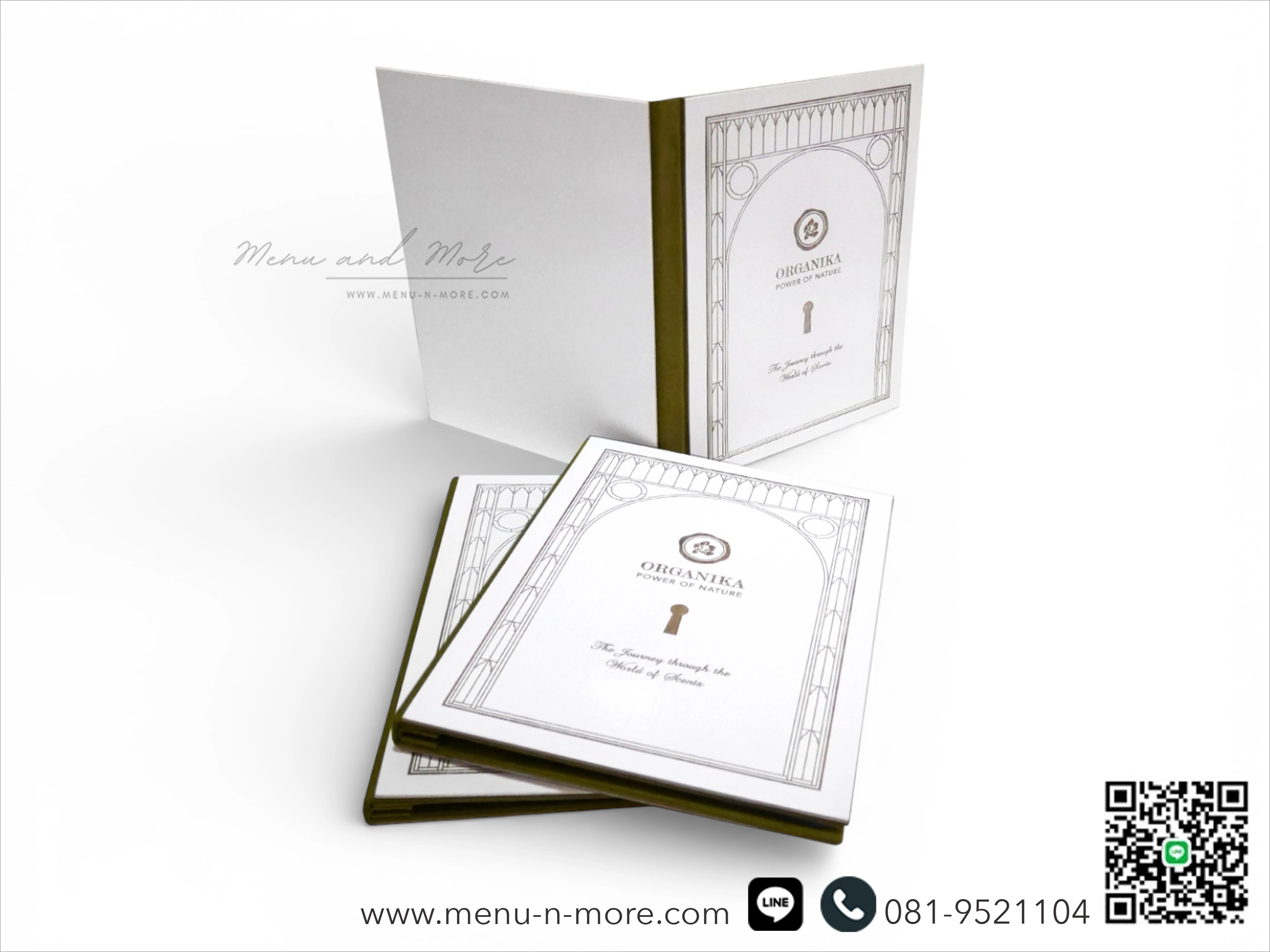 แฟ้มเมนูอาหารทำจากไม้