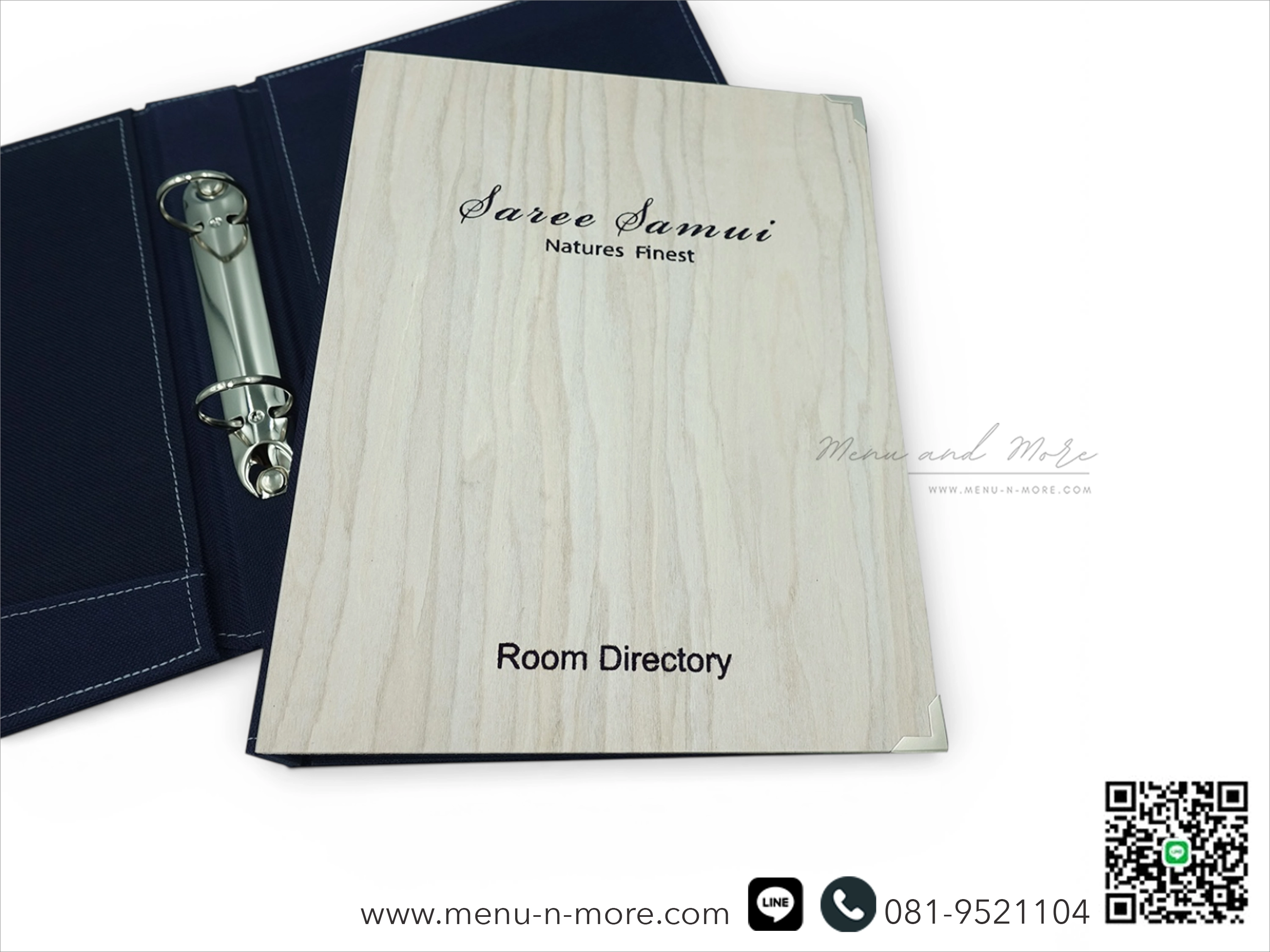 แฟ้มปกเมนูไม้