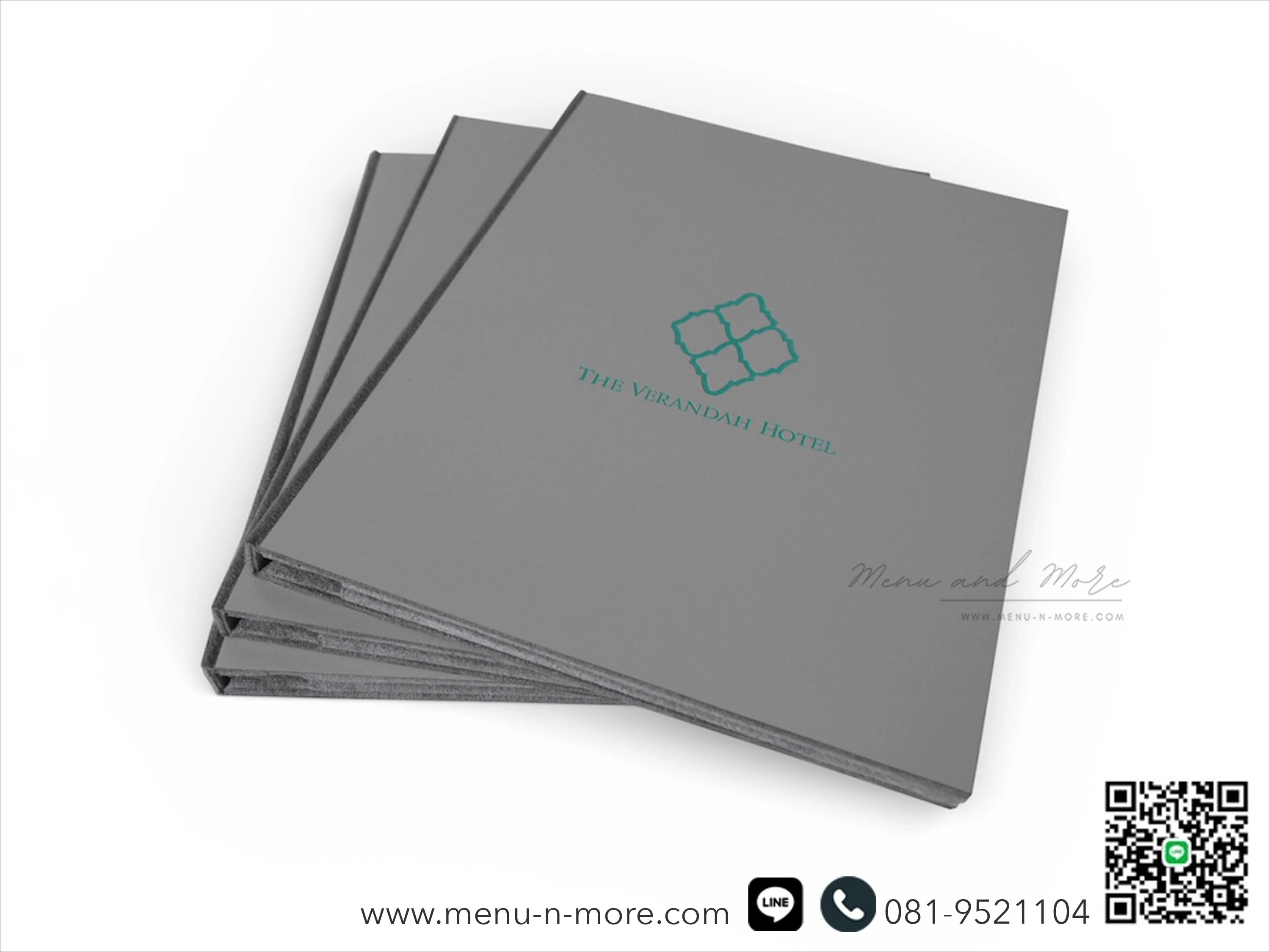 แฟ้มเมนูอาหารทำจากไม้