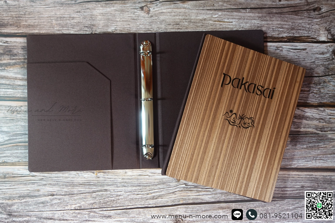 แฟ้มเมนูไม้