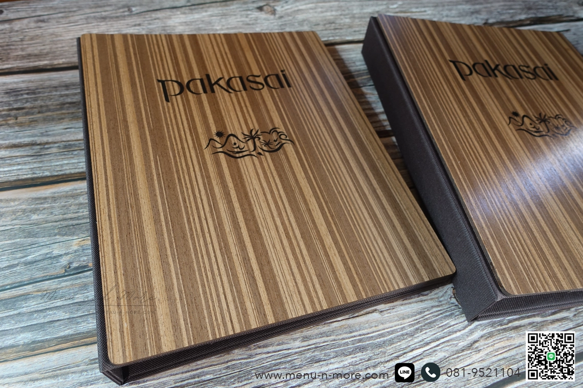 แฟ้มเมนูไม้