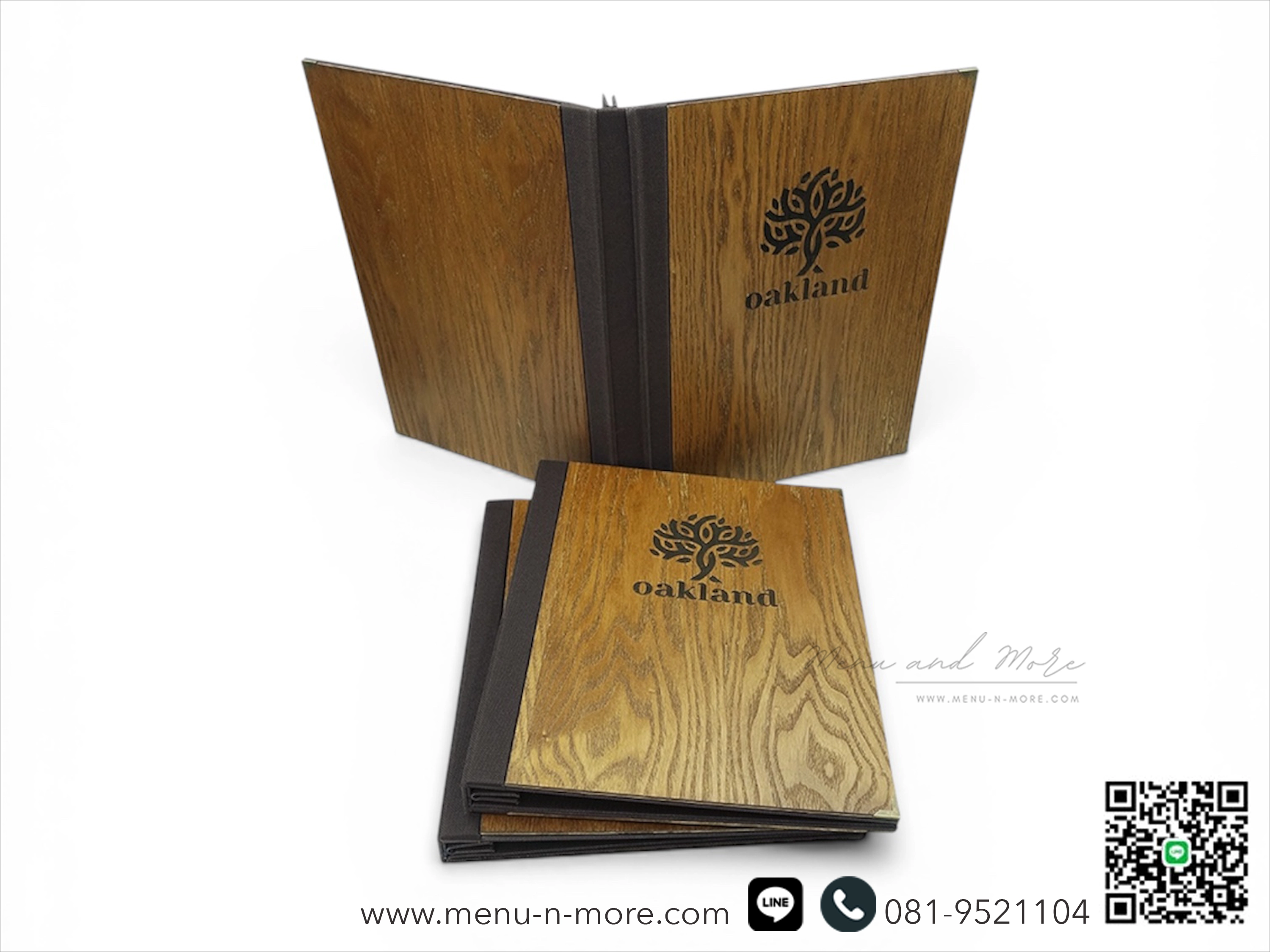 ปกเมนูไม้เลเซอร์โลโก้