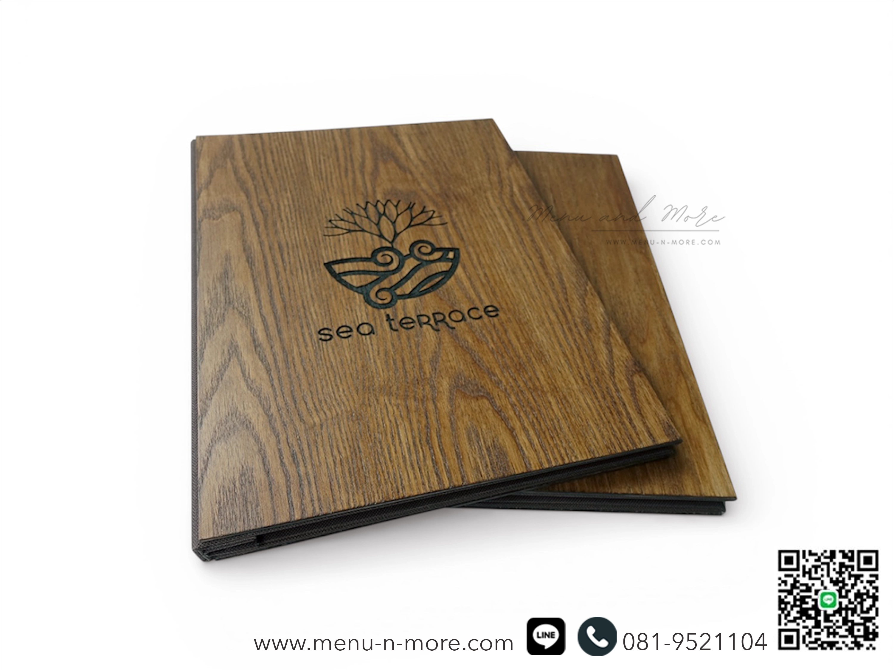 แฟ้มปกเมนูไม้