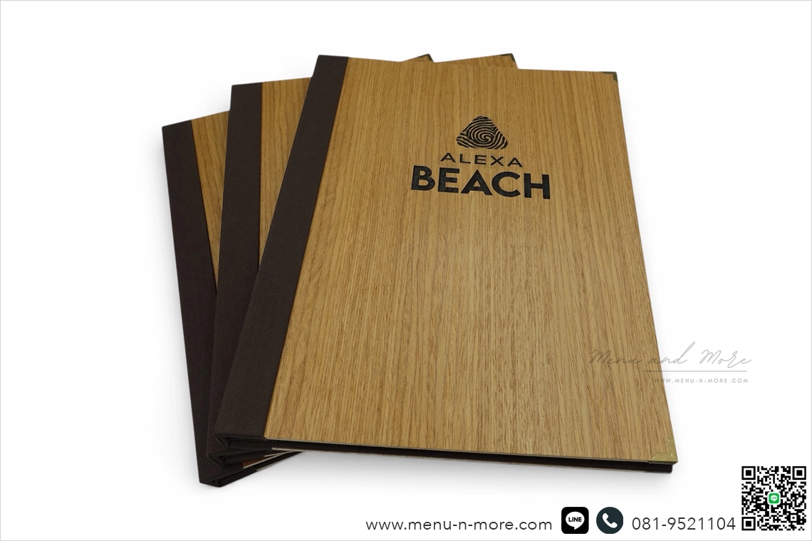 แฟ้มเมนูไม้