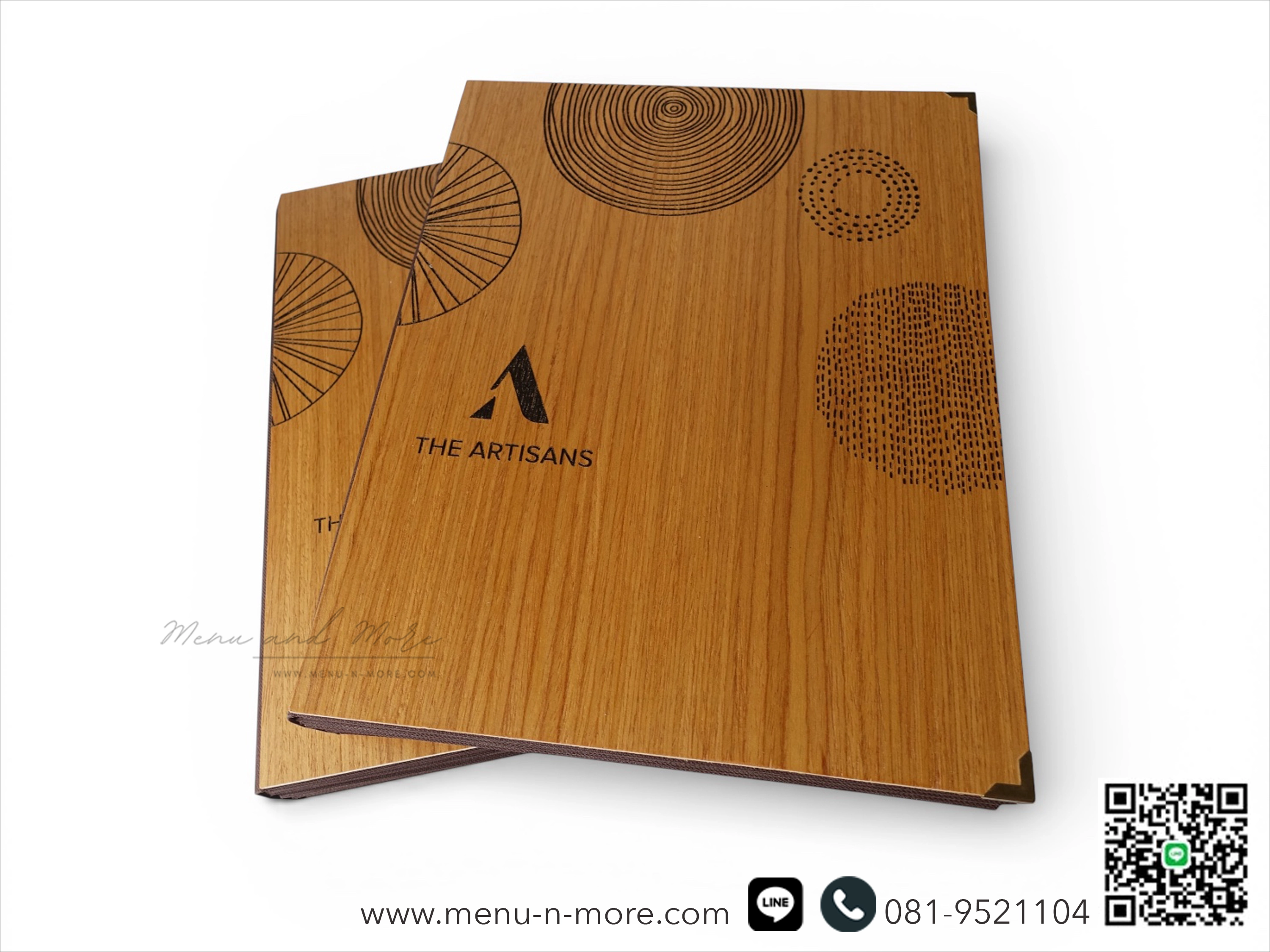 แฟ้มเมนูไม้เลเซอร์โลโก้