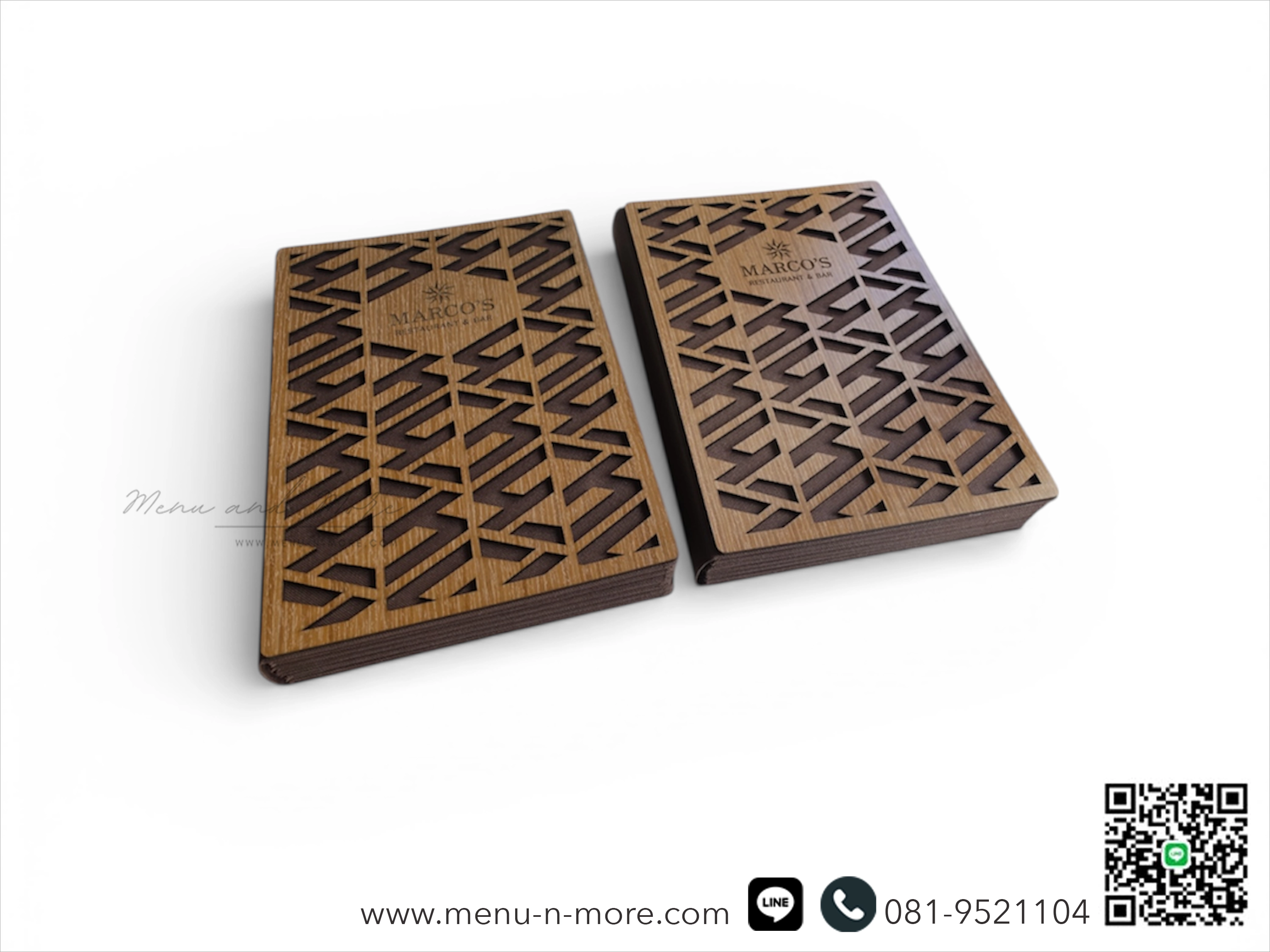 แฟ้มปกเมนูไม้