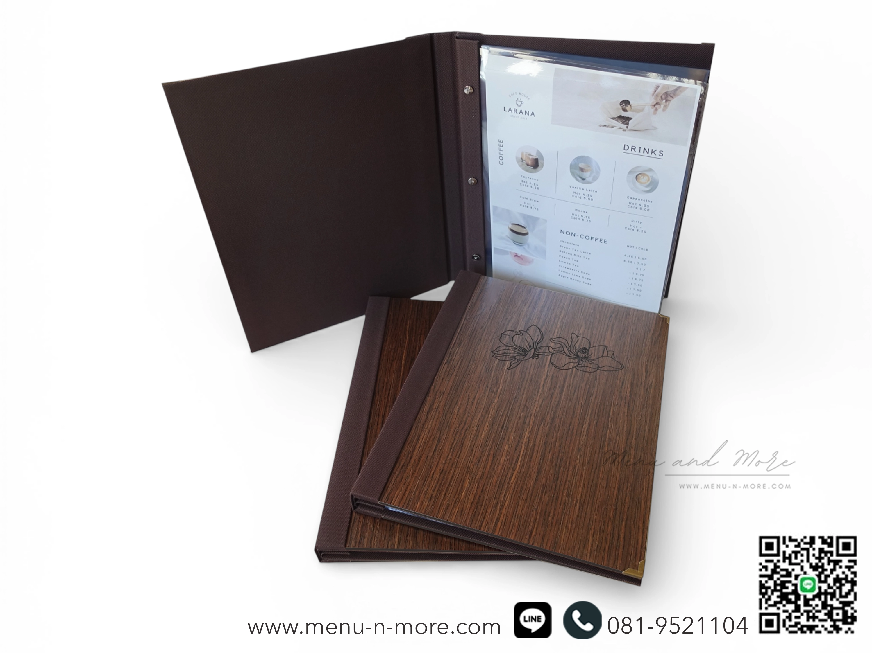 แฟ้มเมนูไม้