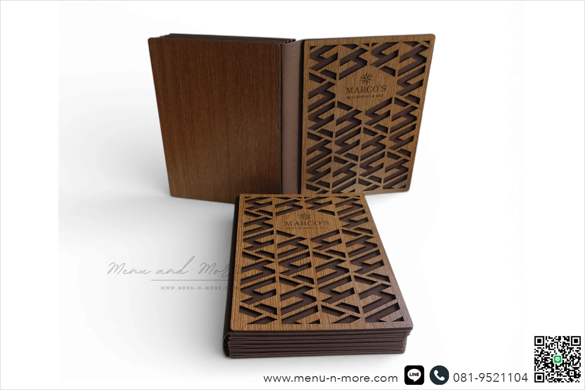 แฟ้มเมนูไม้