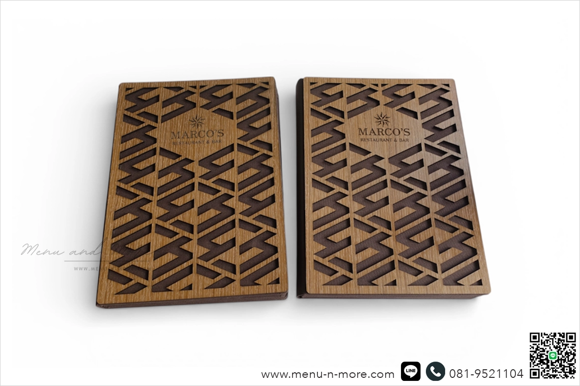 แฟ้มเมนูไม้