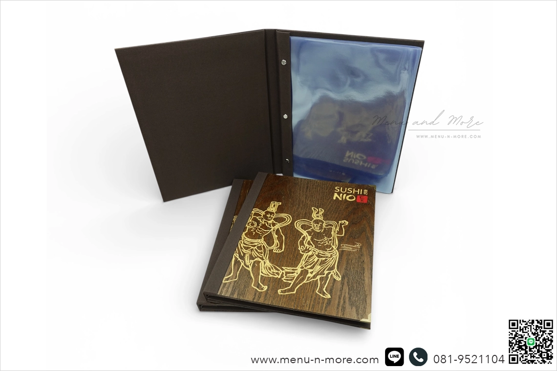 แฟ้มเมนูไม้