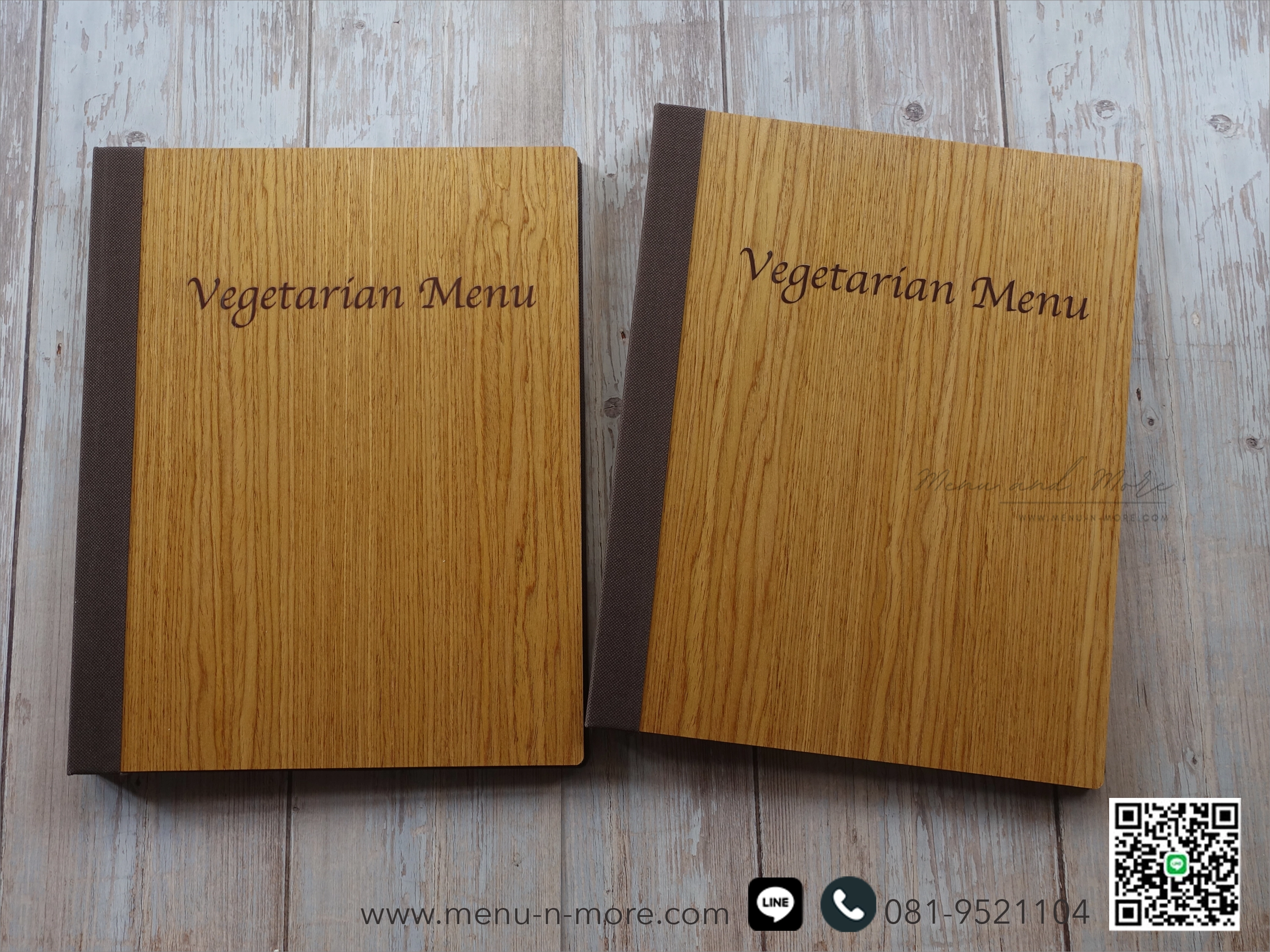 แฟ้มเมนูทำจากไม้คุณภาพดี