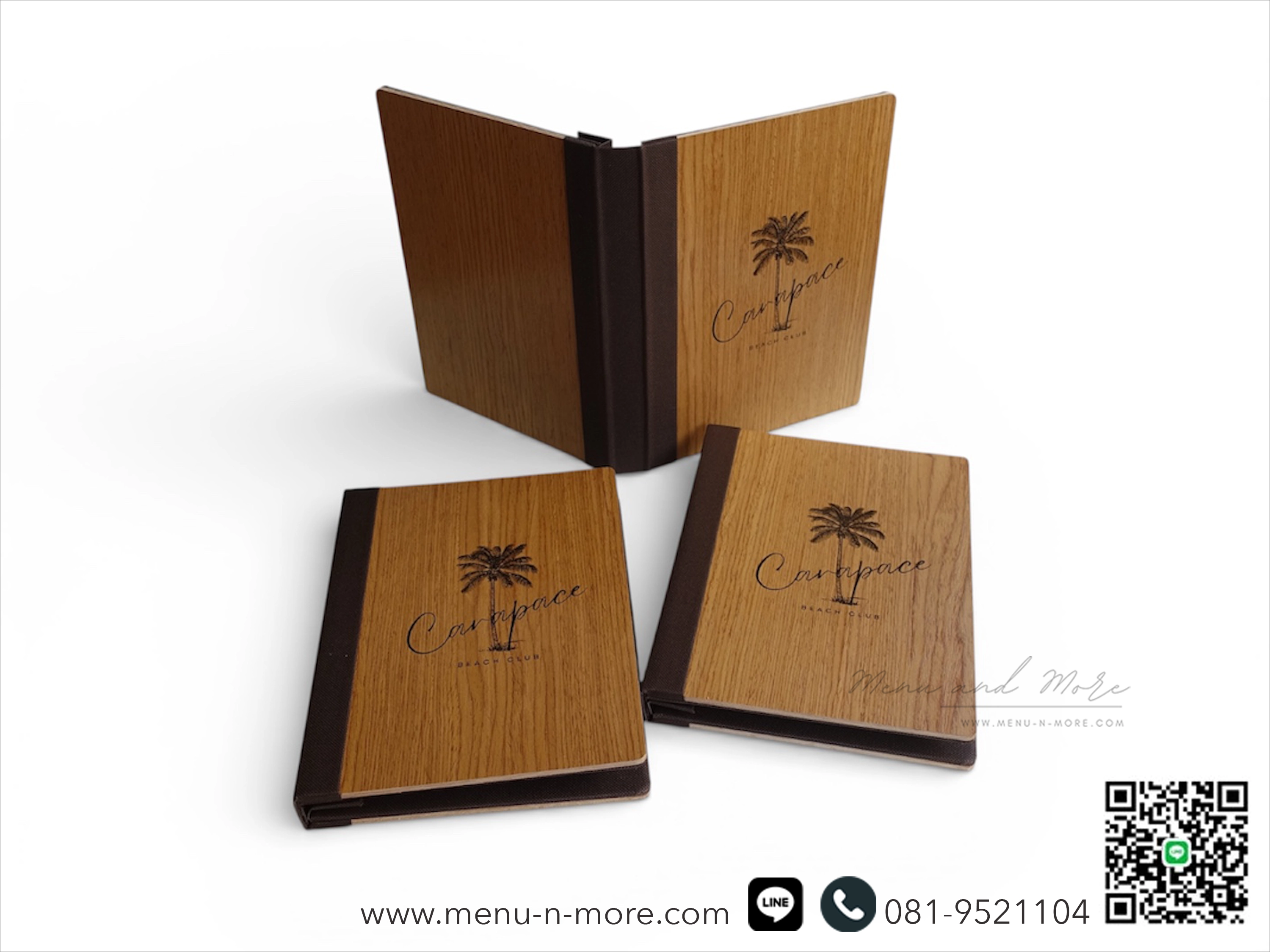 แฟ้มเมนูทำจากไม้คุณภาพดี