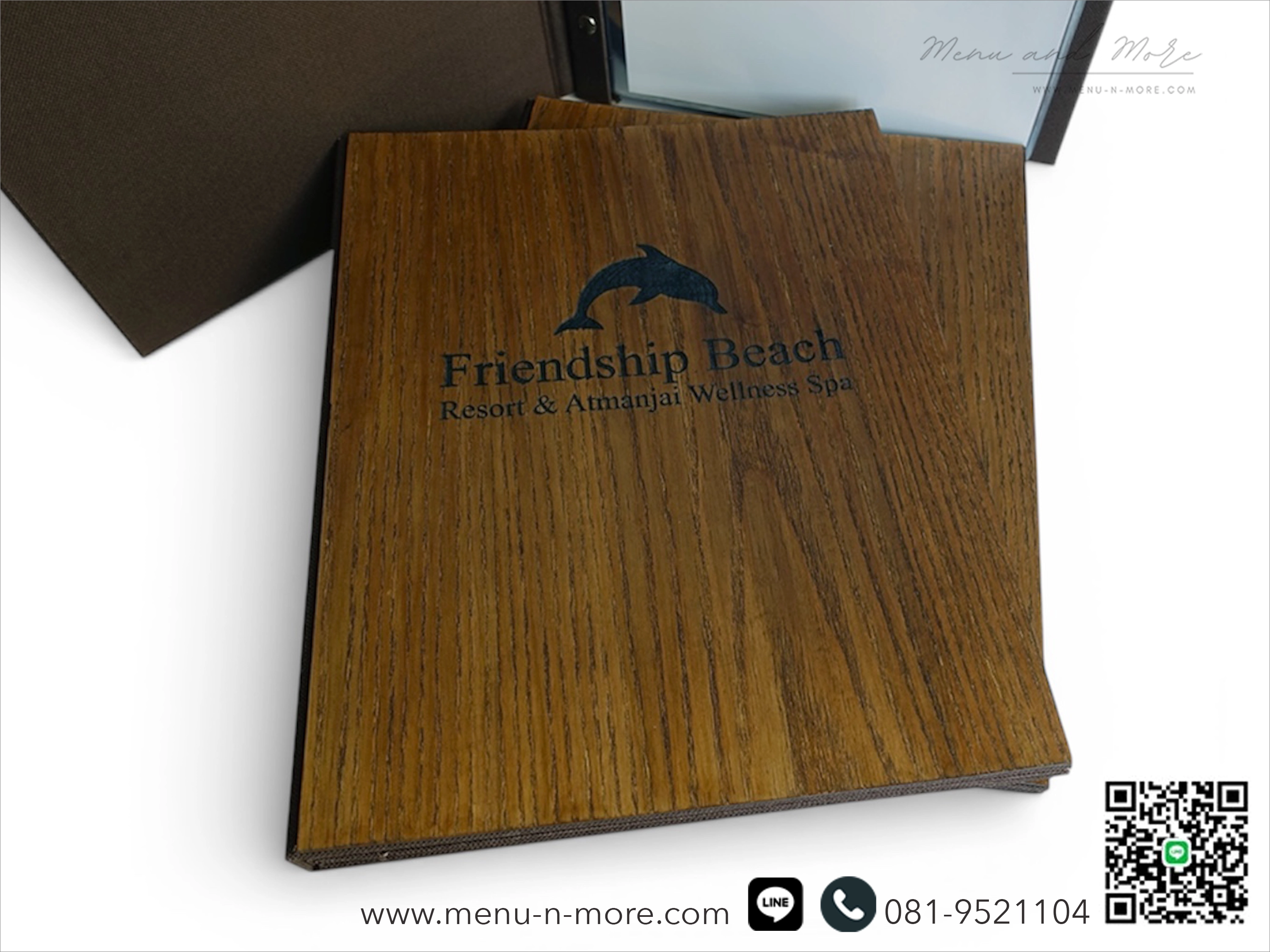 แฟ้มปกเมนูไม้เลเซอร์