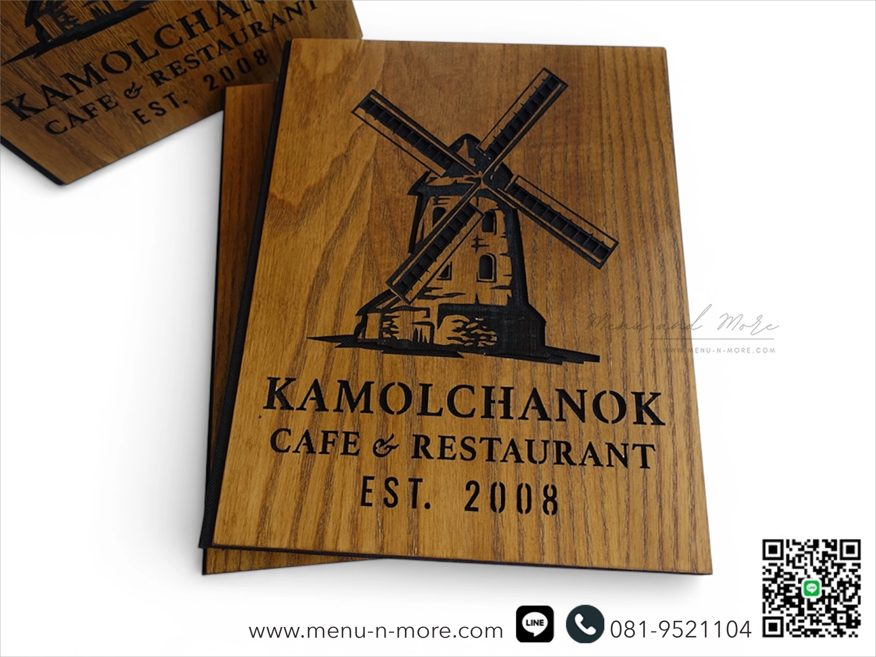 แฟ้มปกเมนูไม้