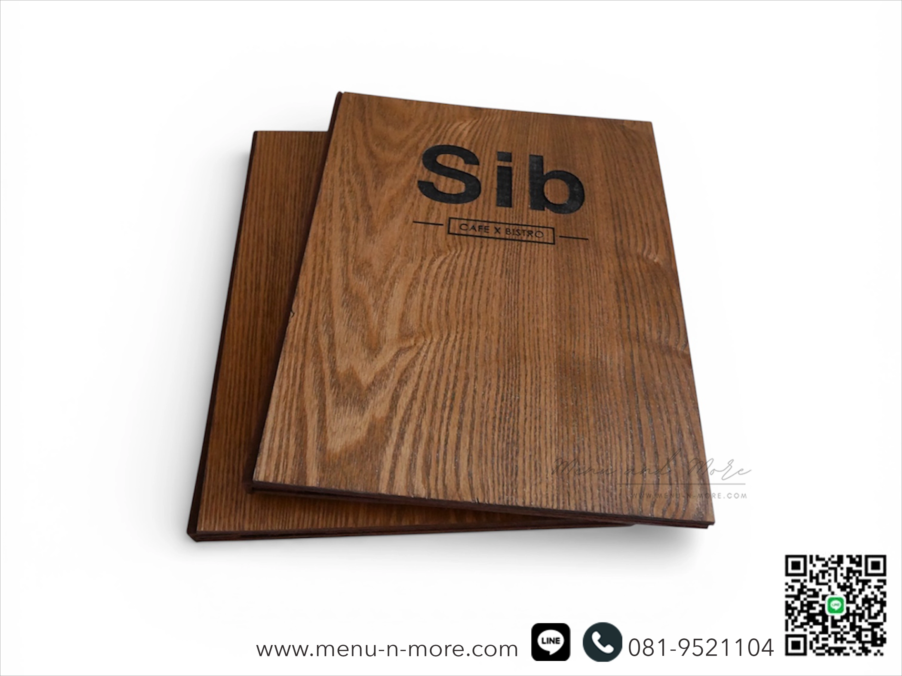 แฟ้มปกเมนูไม้
