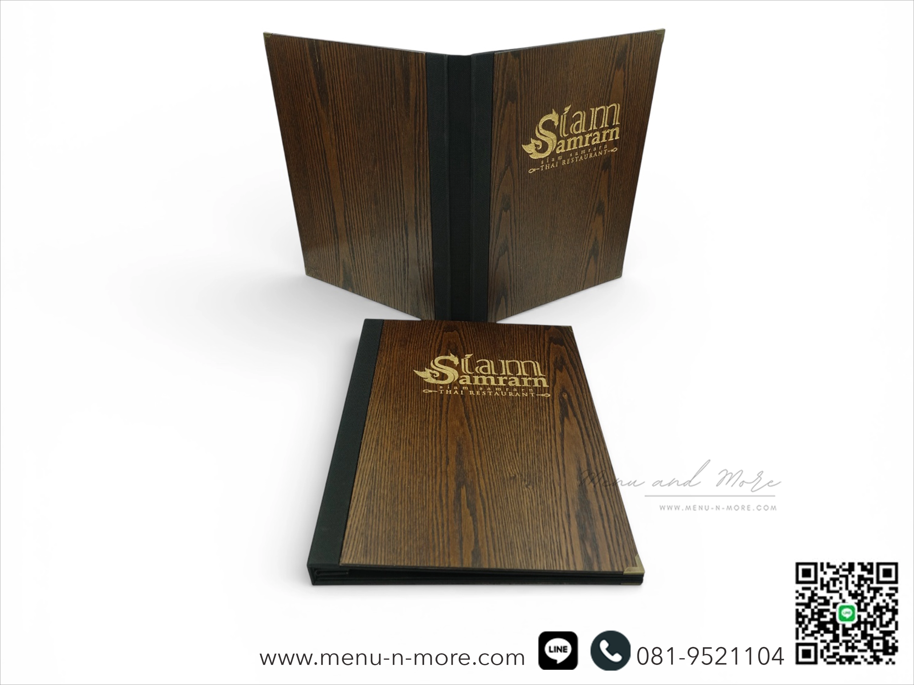 แฟ้มปกเมนูไม้