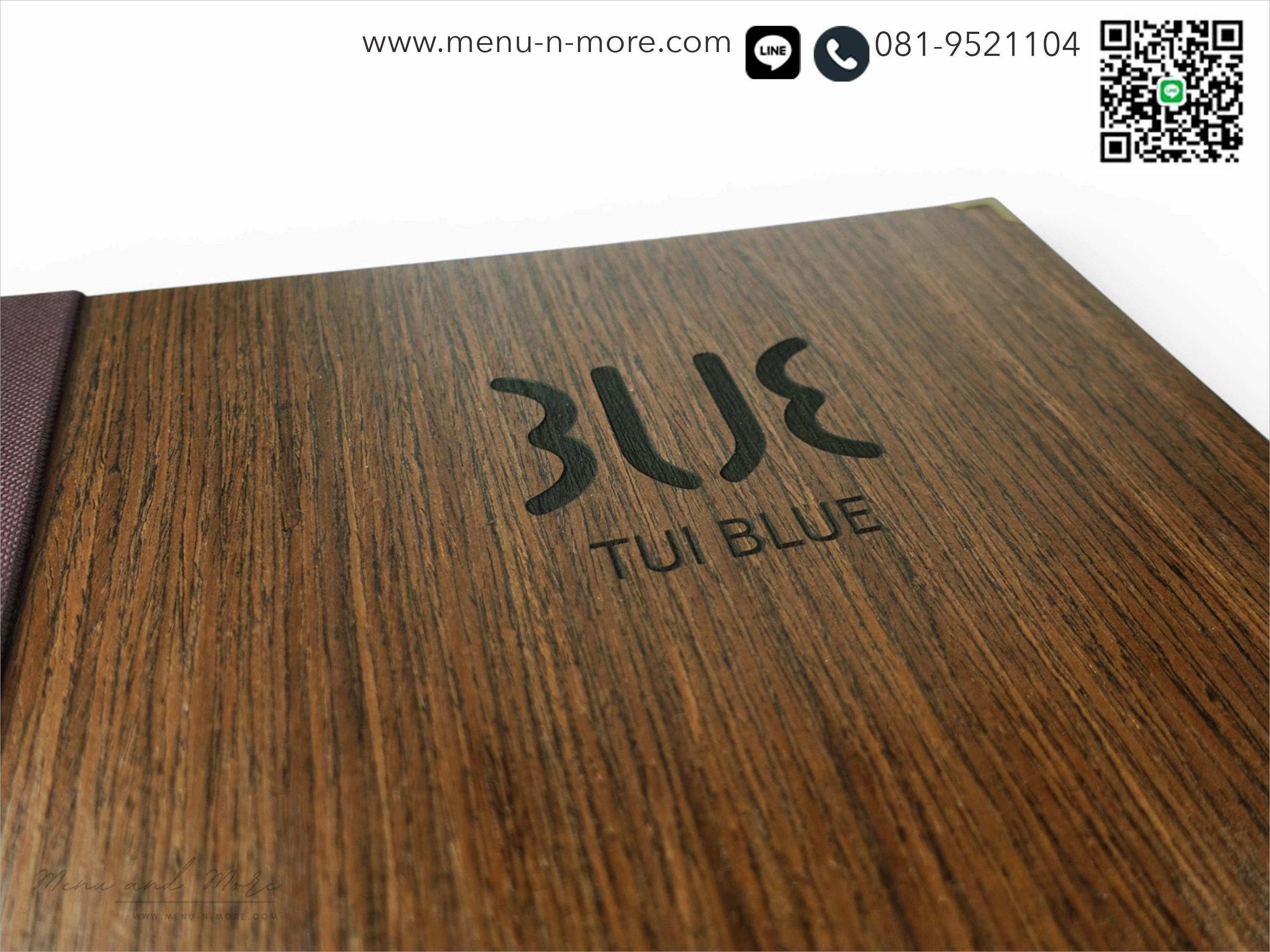 แฟ้มปกเมนูไม้