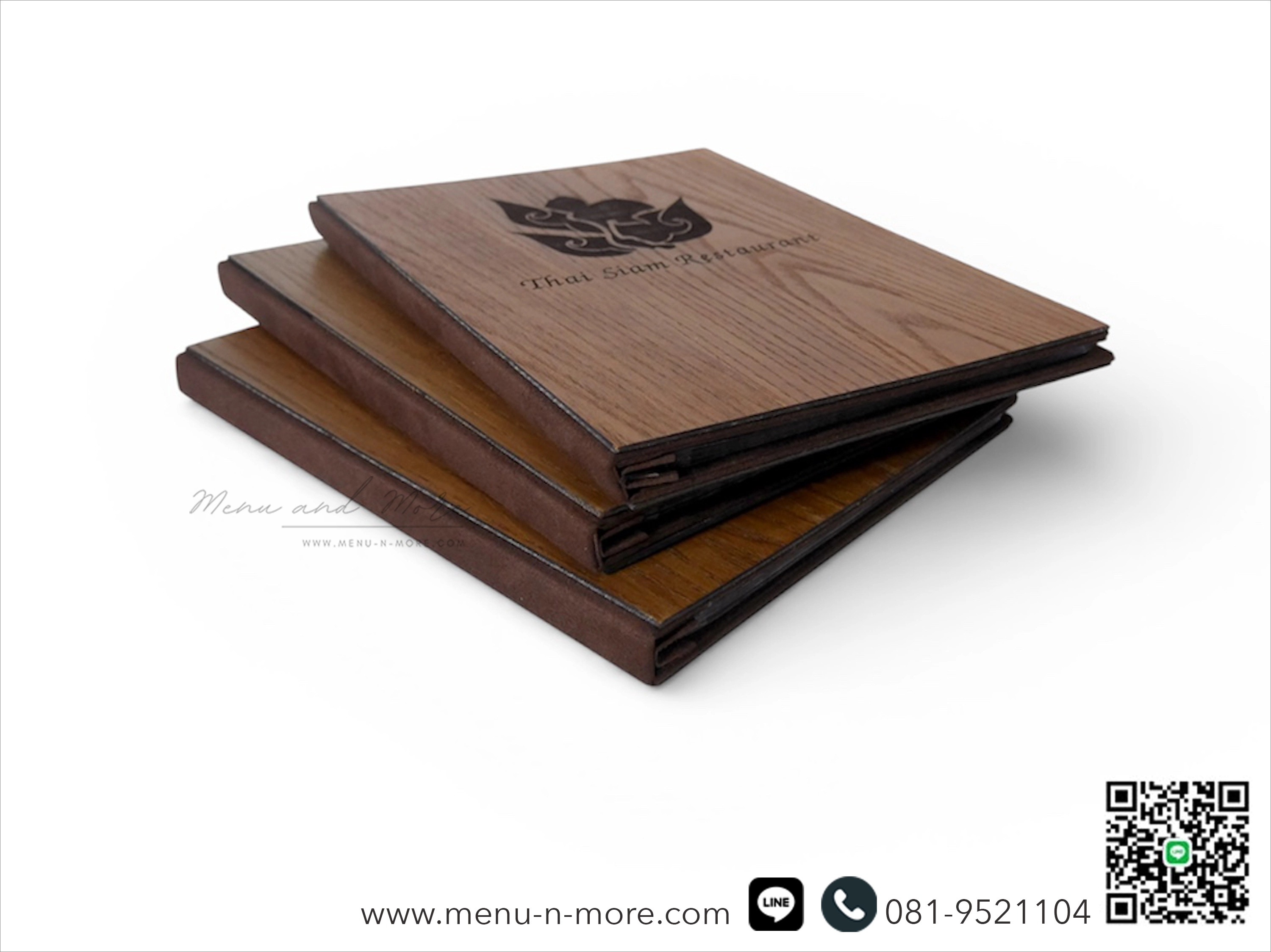 แฟ้มปกเมนูไม้