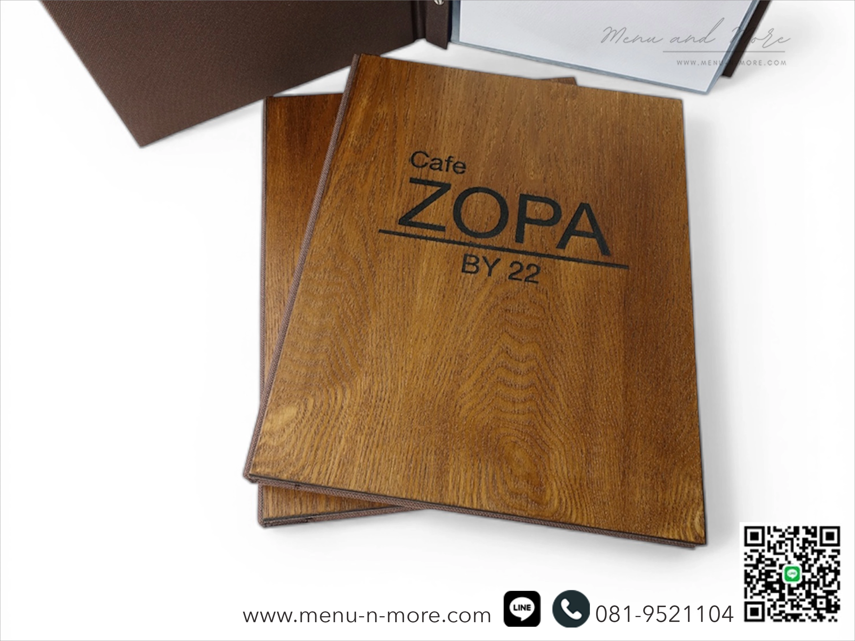 แฟ้มปกเมนูไม้เลเซอร์