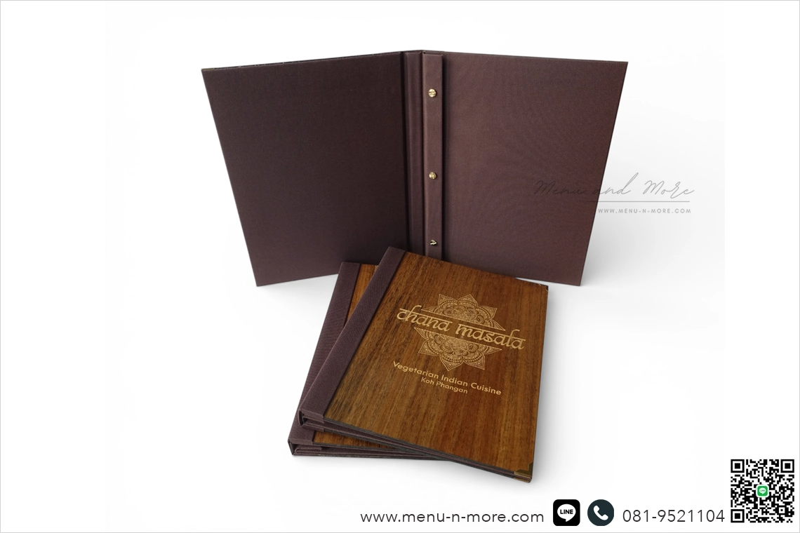 แฟ้มเมนูไม้