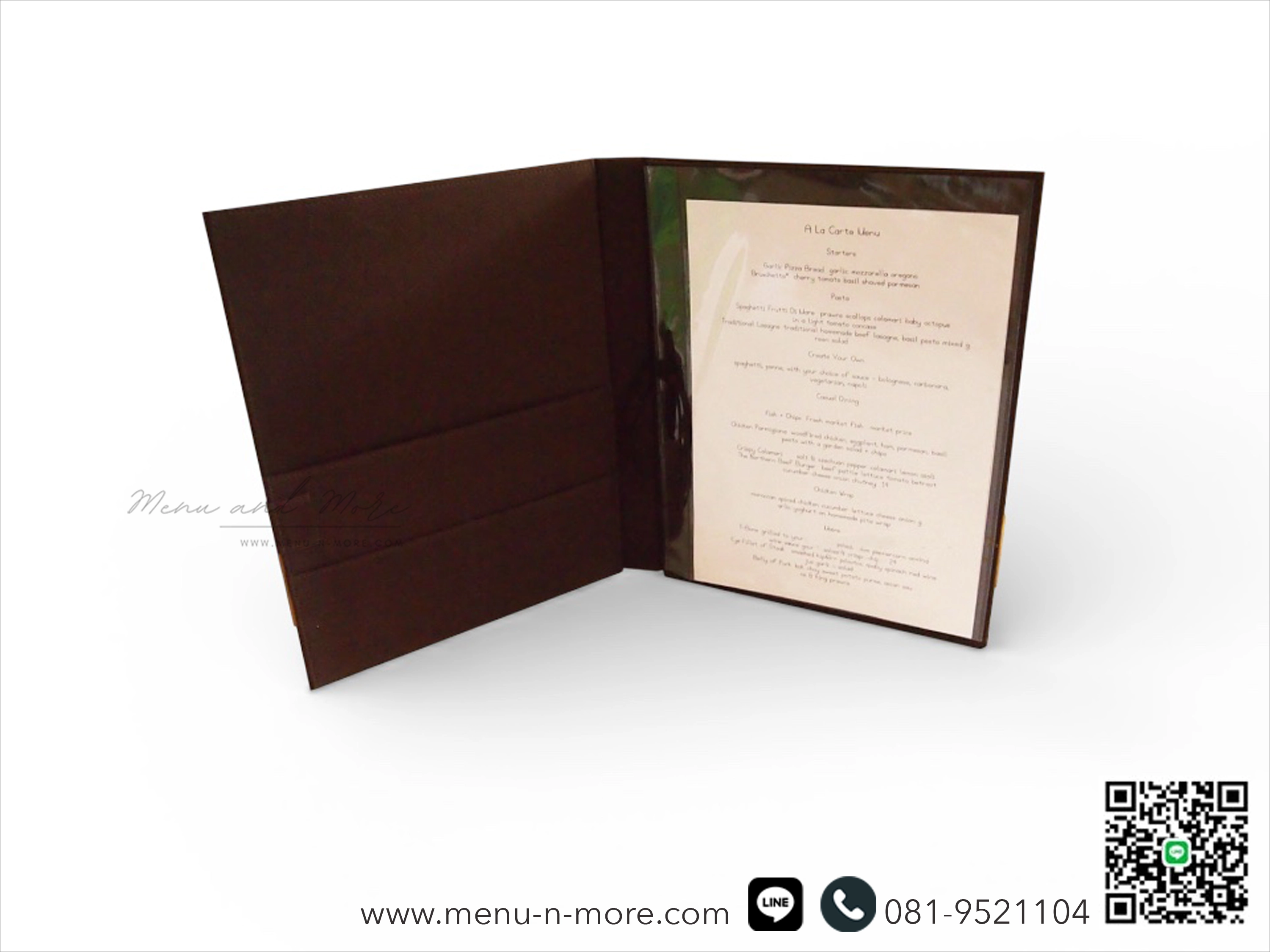 แฟ้มเมนูผ้ากันน้ำ