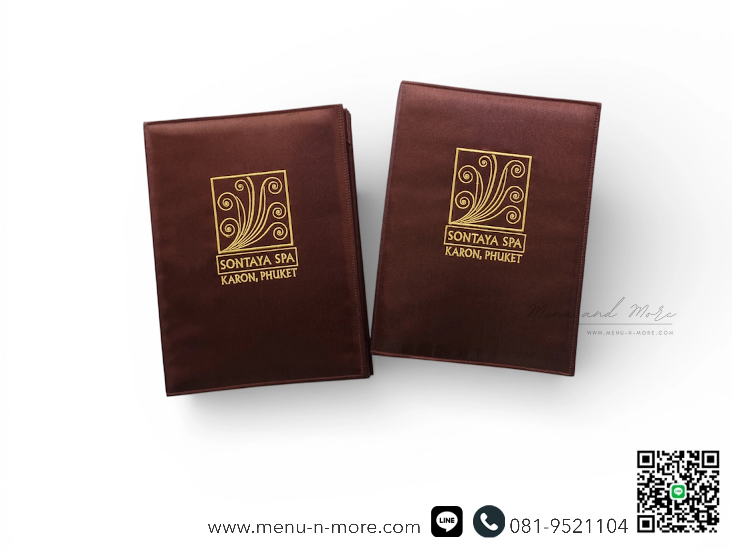 แฟ้มเมนูสปาทำจากผ้ากันน้ำ