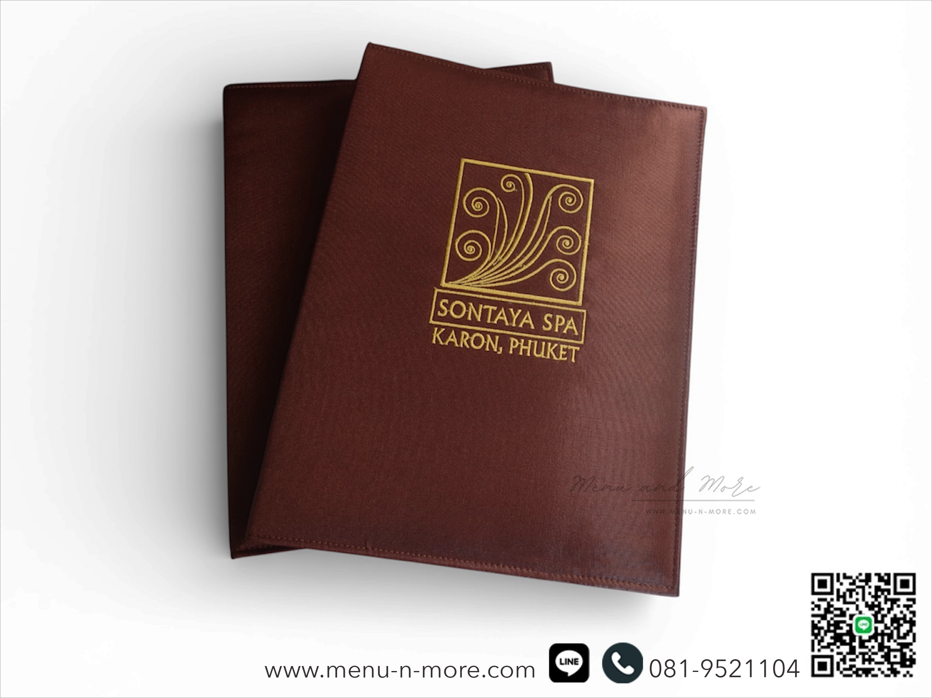 แฟ้มเมนูสปาผ้ากันน้ำ