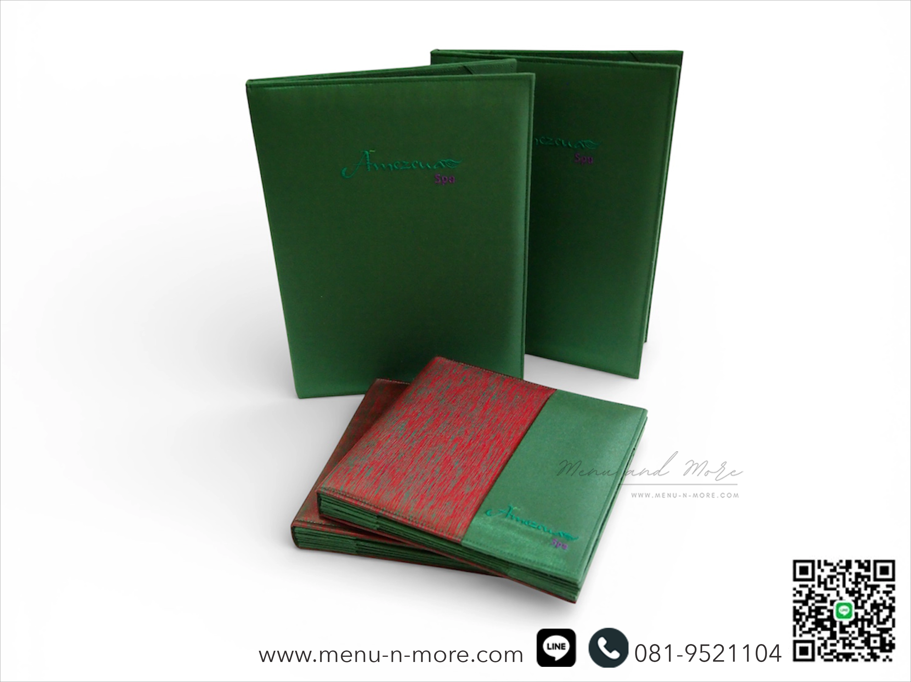 แฟ้มเมนูสปาทำจากผ้ากันน้ำ