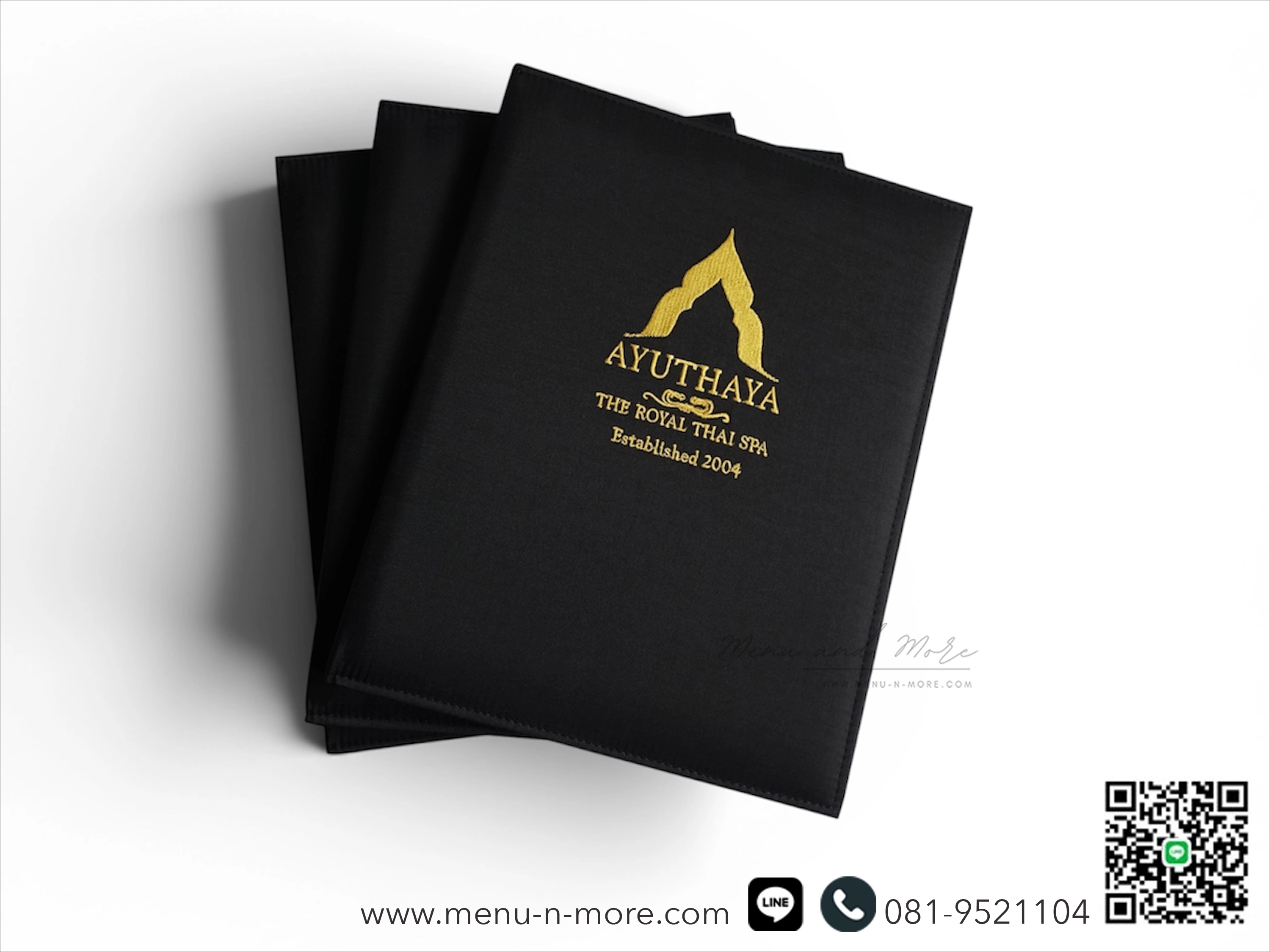 แฟ้มเมนูสปาผ้ากันน้ำ