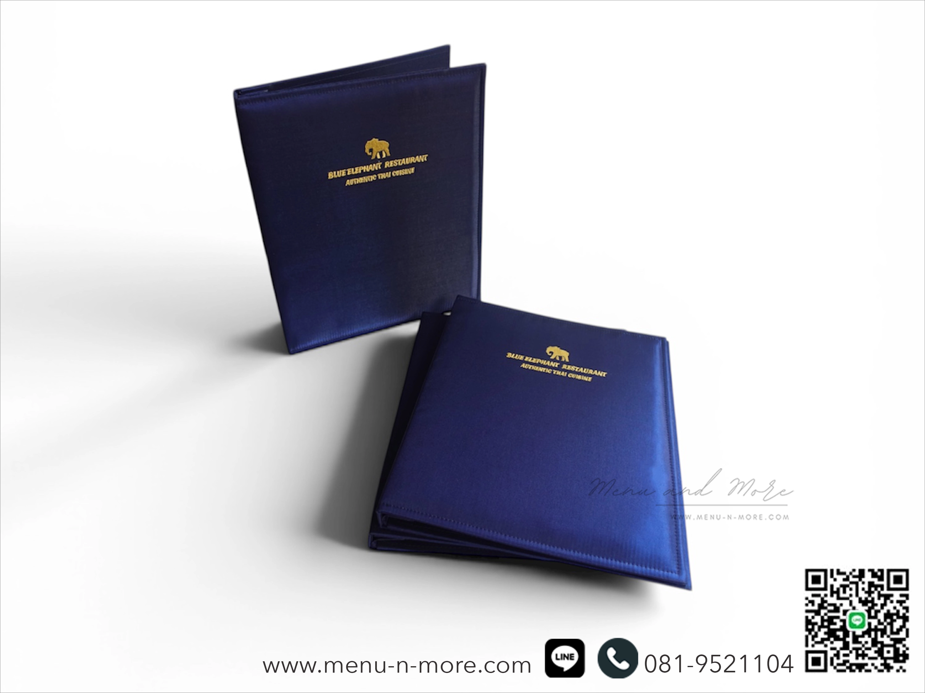 แฟ้มเมนูผ้ากันน้ำปักโลโก้