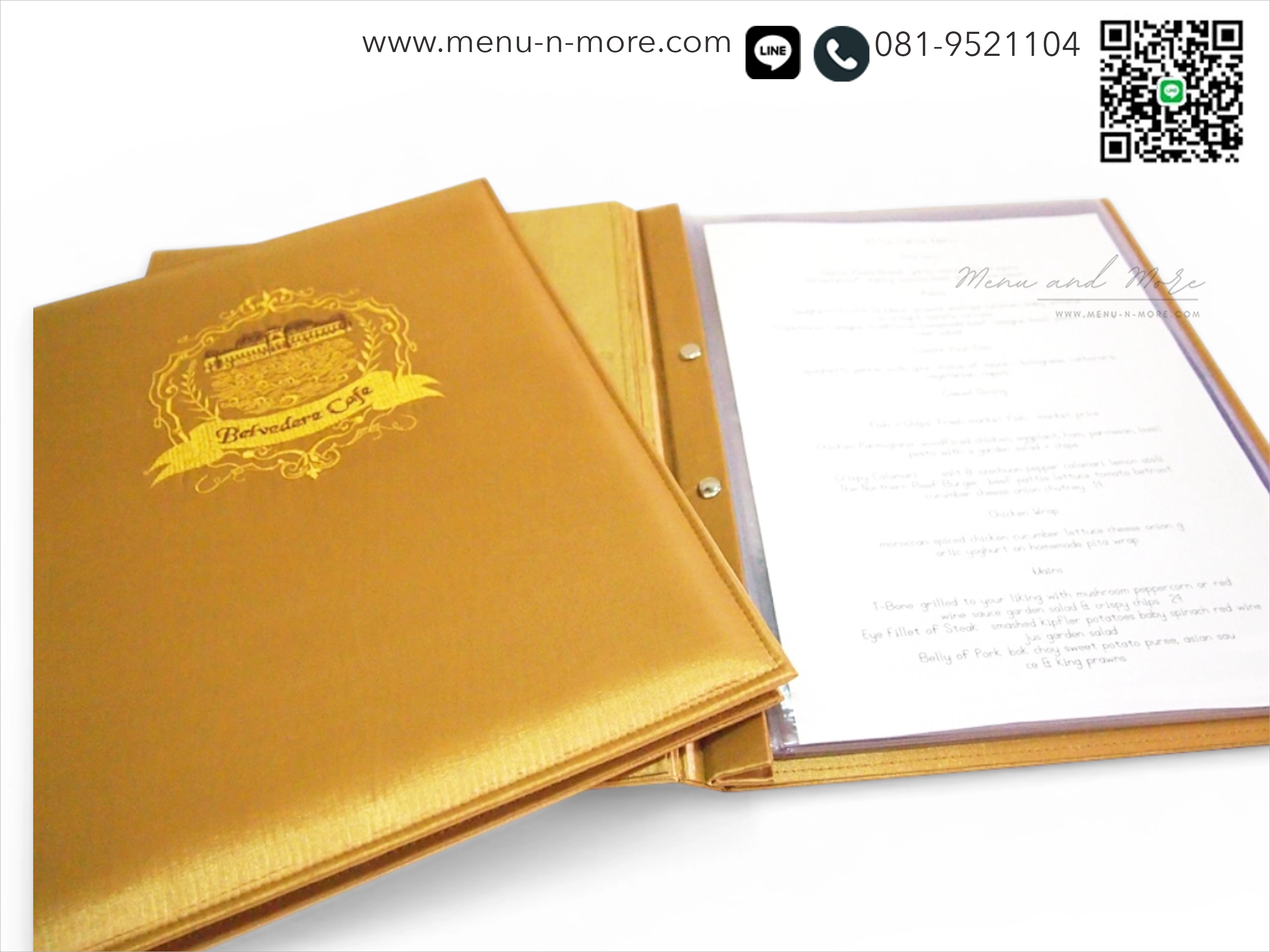 แฟ้มเมนูผ้ากันน้ำ