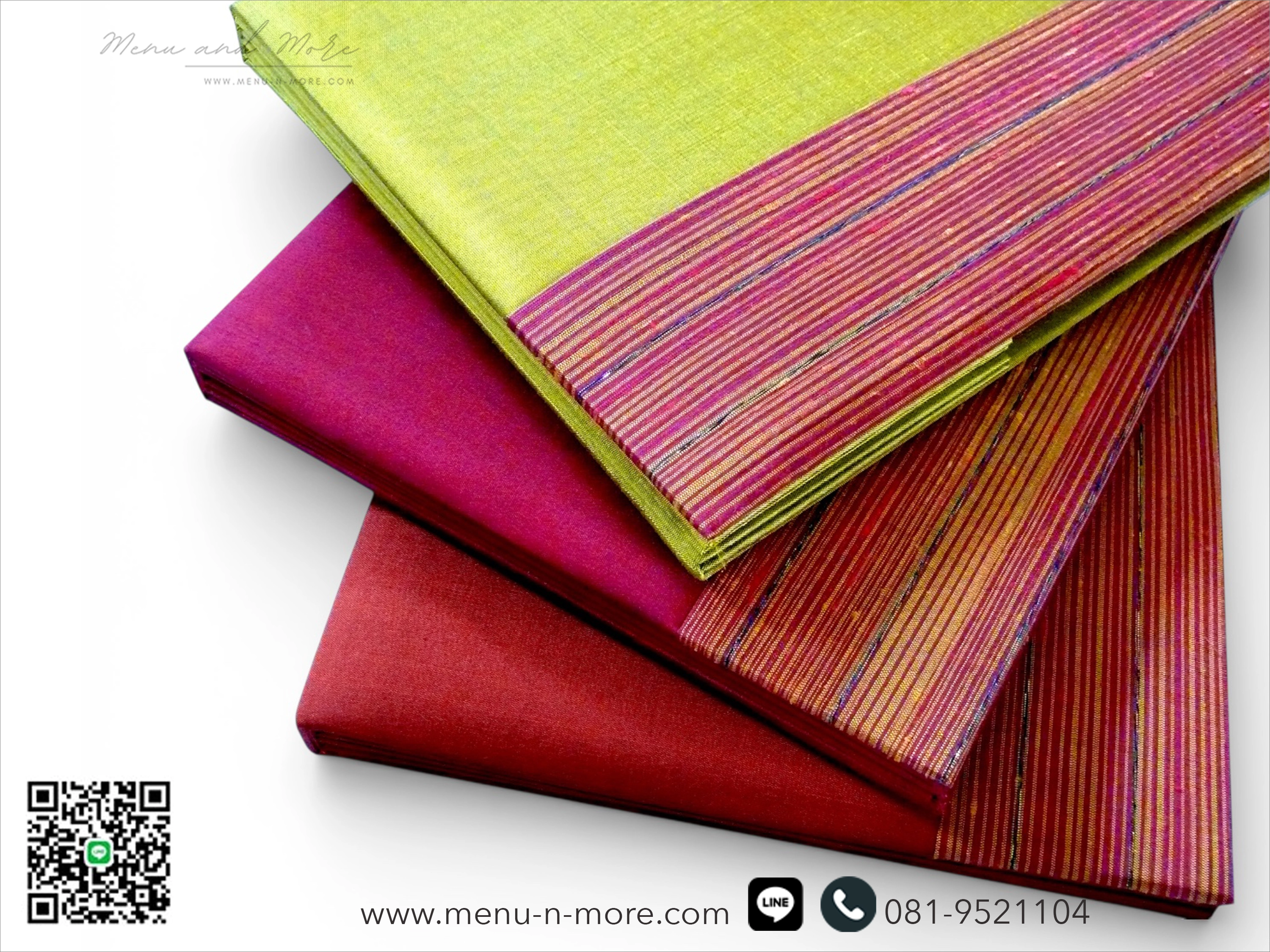 แฟ้มเมนูอาหารทำจากผ้ากันน้ำ