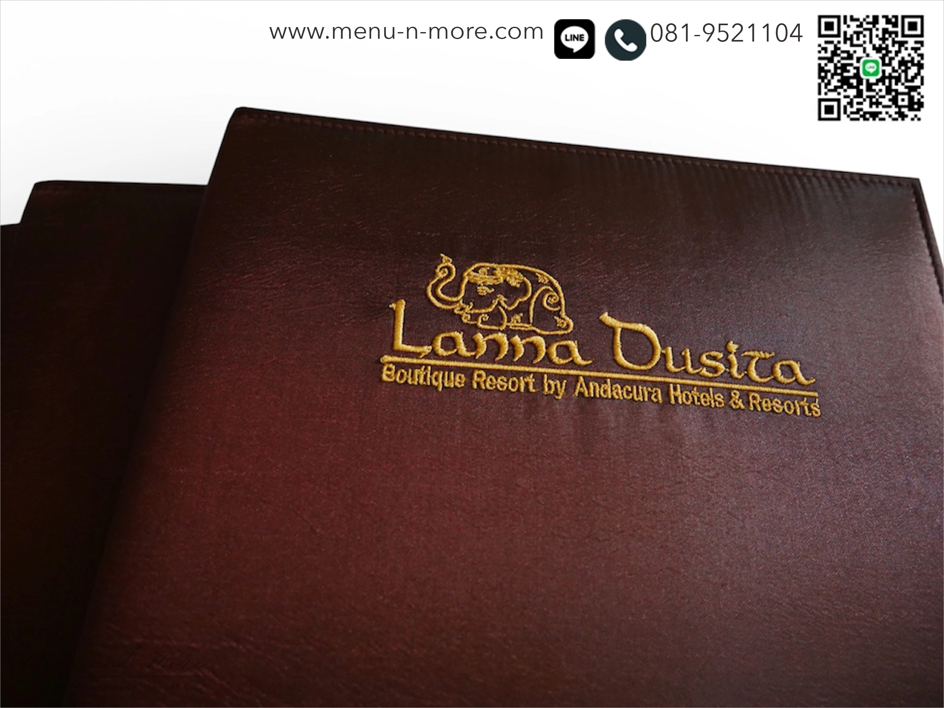 แฟ้มเมนูอาหารทำจากผ้ากันน้ำ