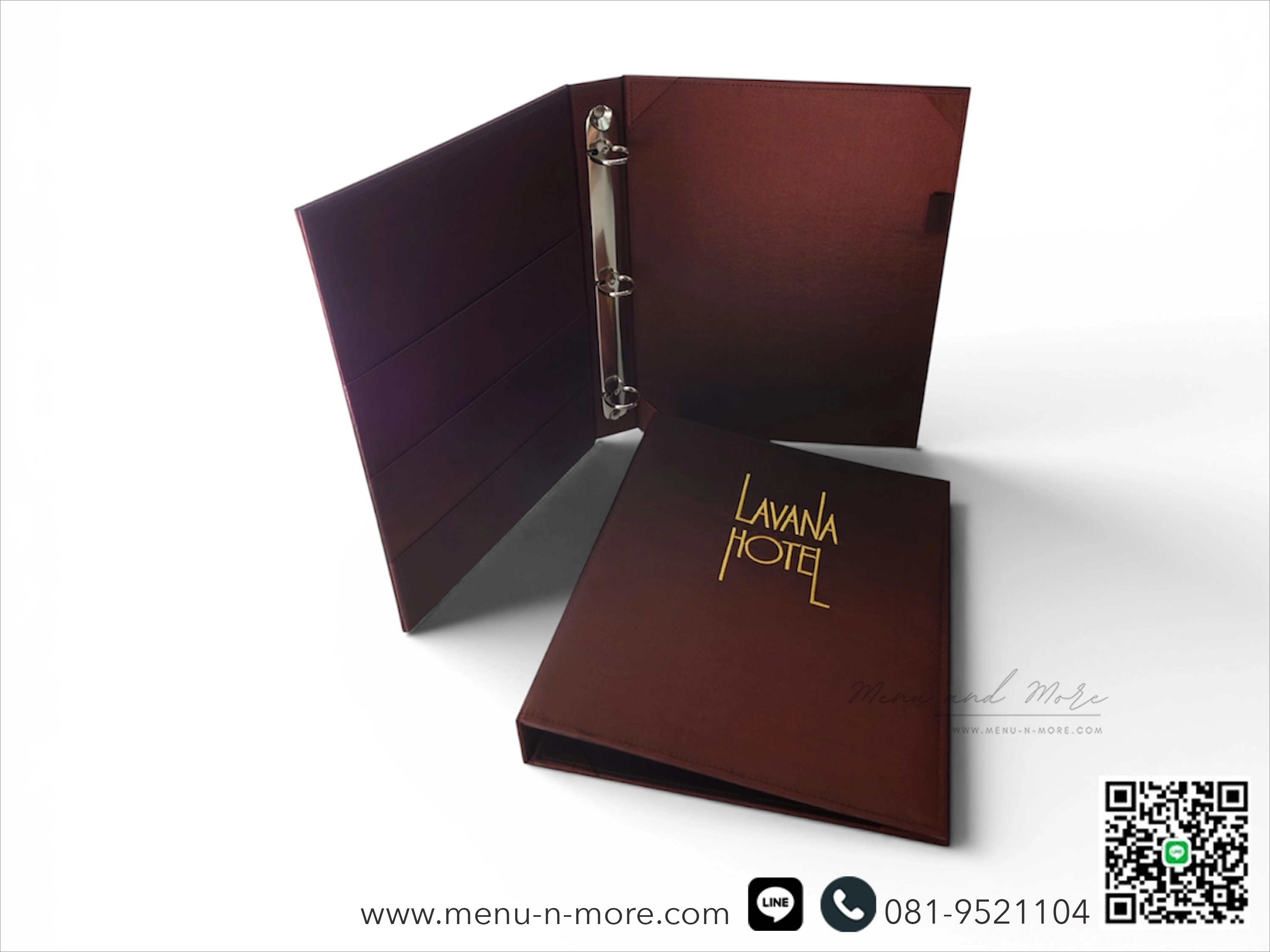 แฟ้มในห้องพักทำจากผ้ากันน้ำ