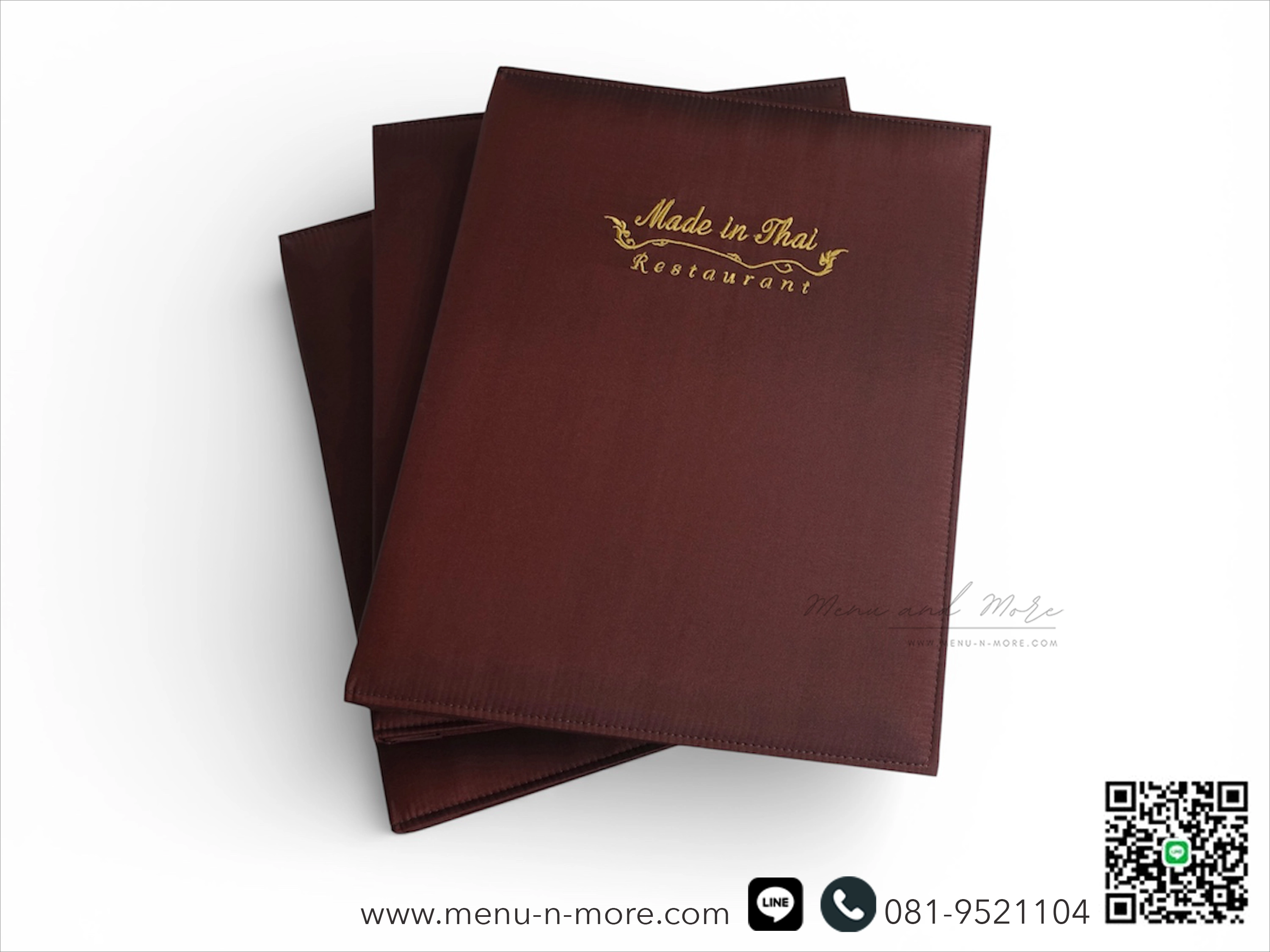 แฟ้มเมนูอาหารทำจากผ้ากันน้ำ