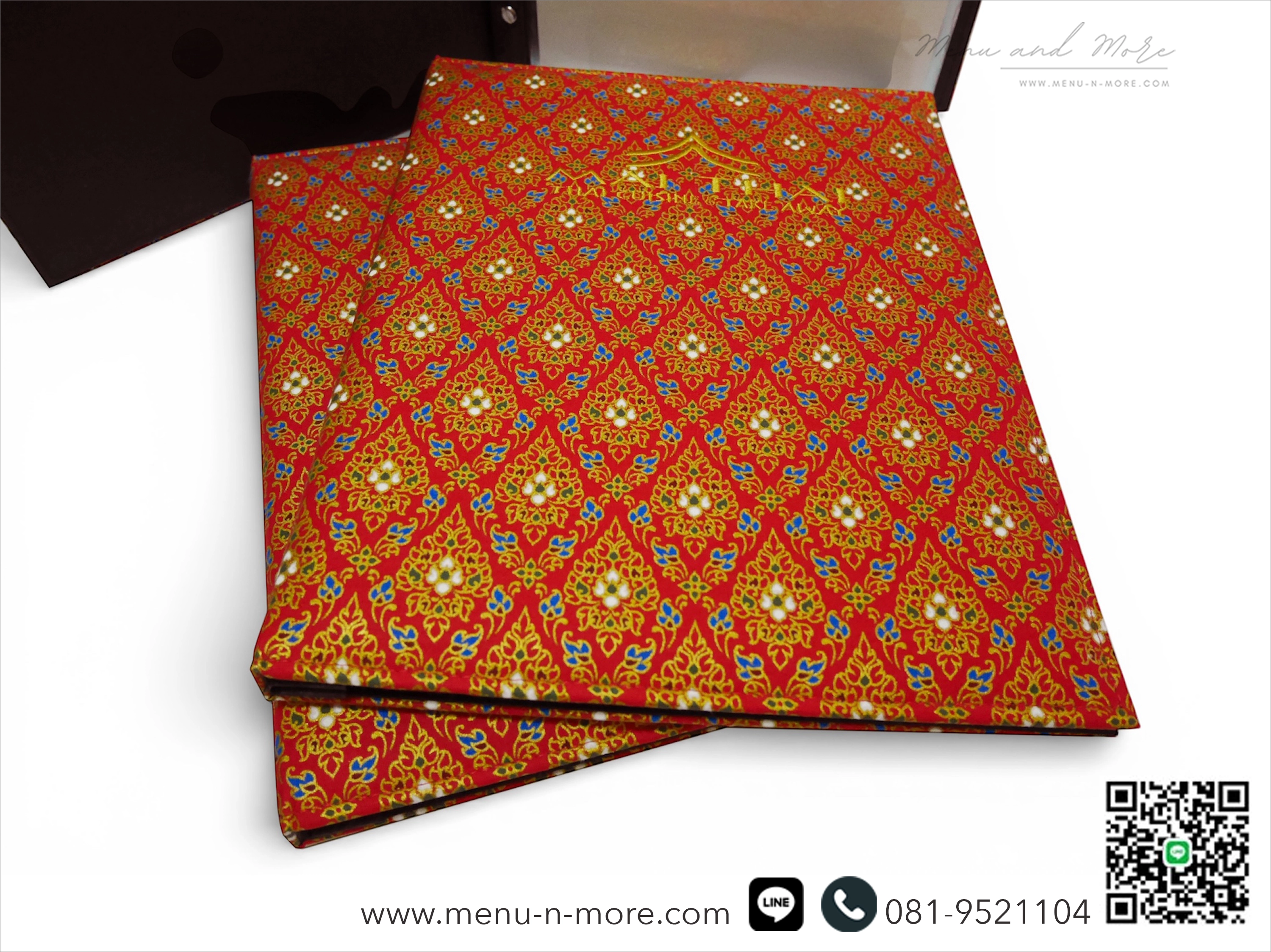 ปกเมนูอาหารทำจากผ้ากันน้ำ