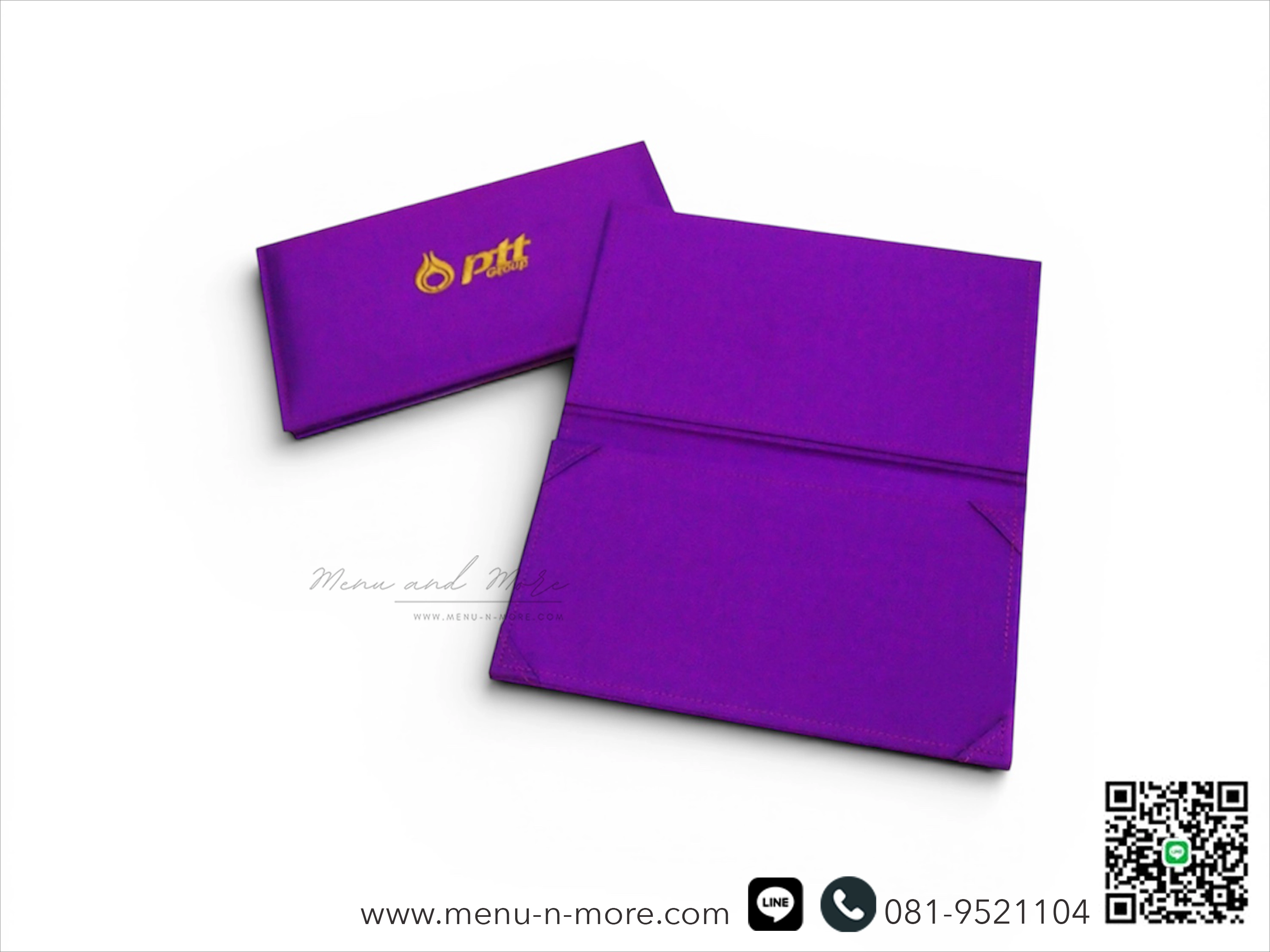 แฟ้มผ้าไหมไทยปักโลโก้