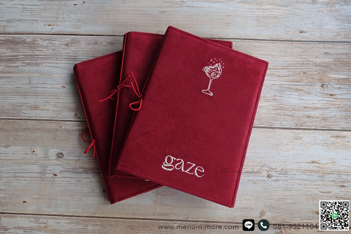 แฟ้มเมนูผ้ากันน้ำ