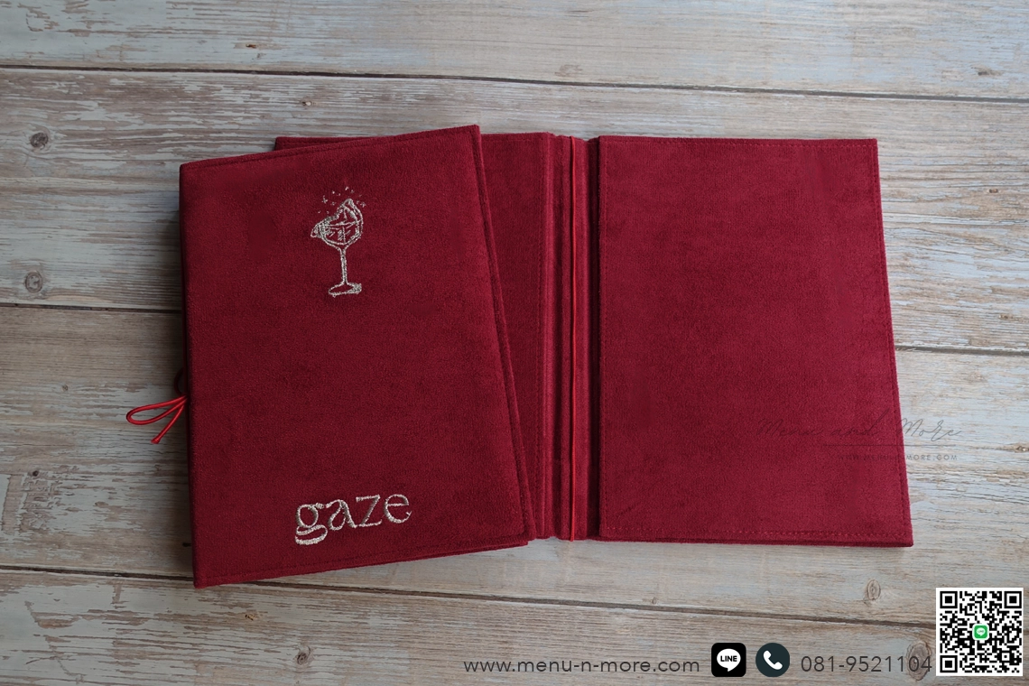 แฟ้มเมนูผ้ากันน้ำ