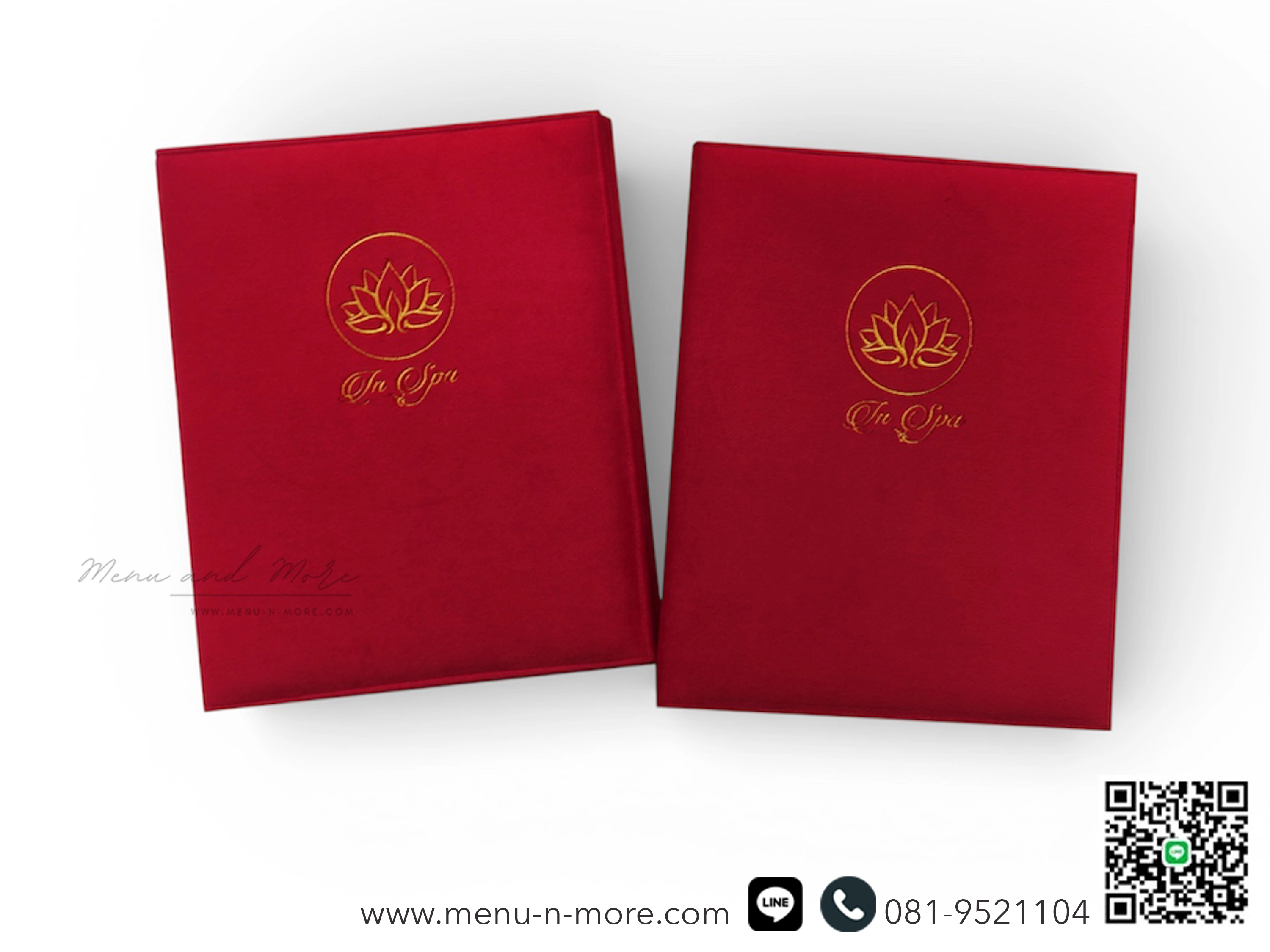 ปกเมนูสปาผ้ากันน้ำ