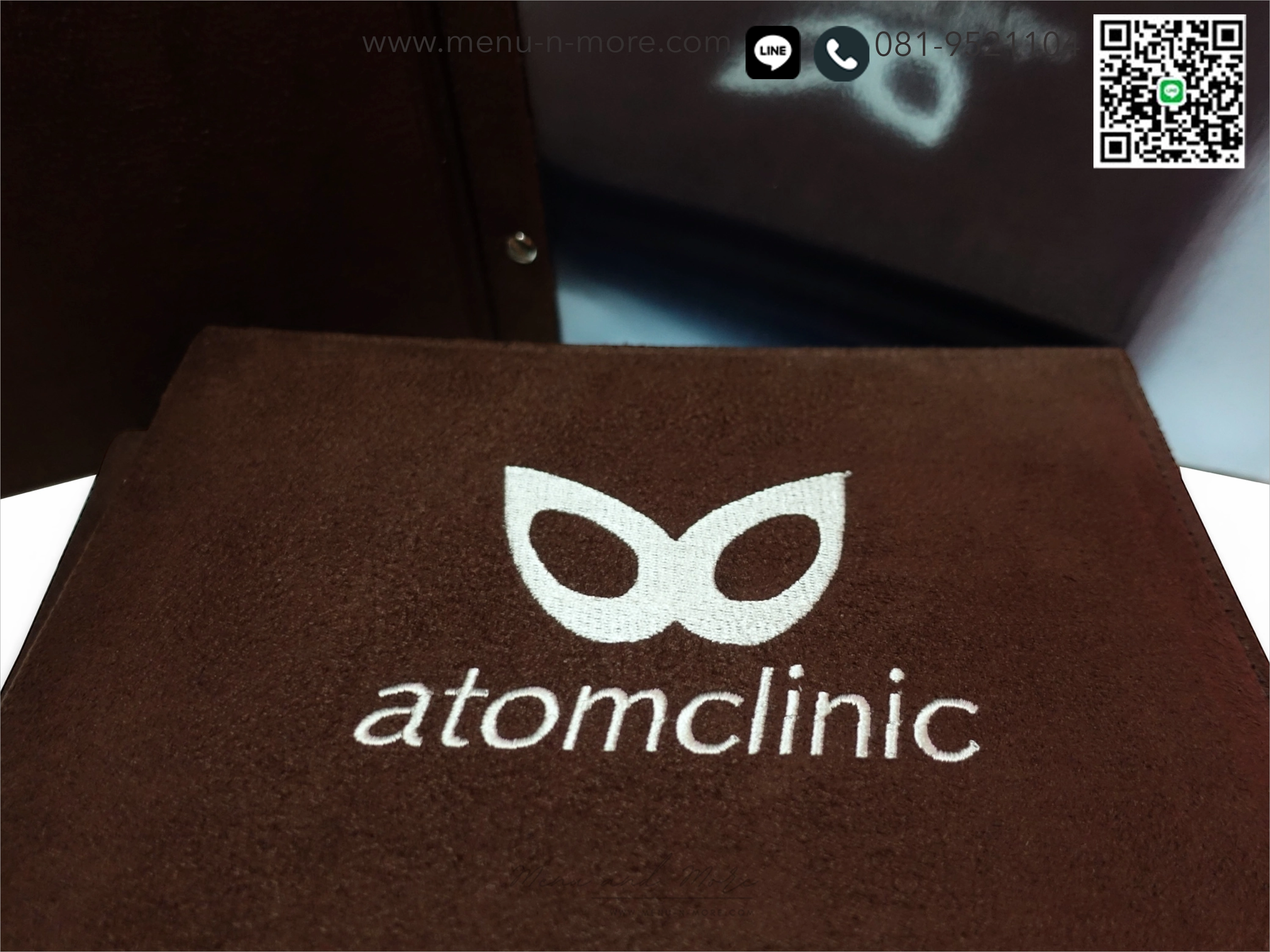 แฟ้มเมนูอาหารผ้ากันน้ำ