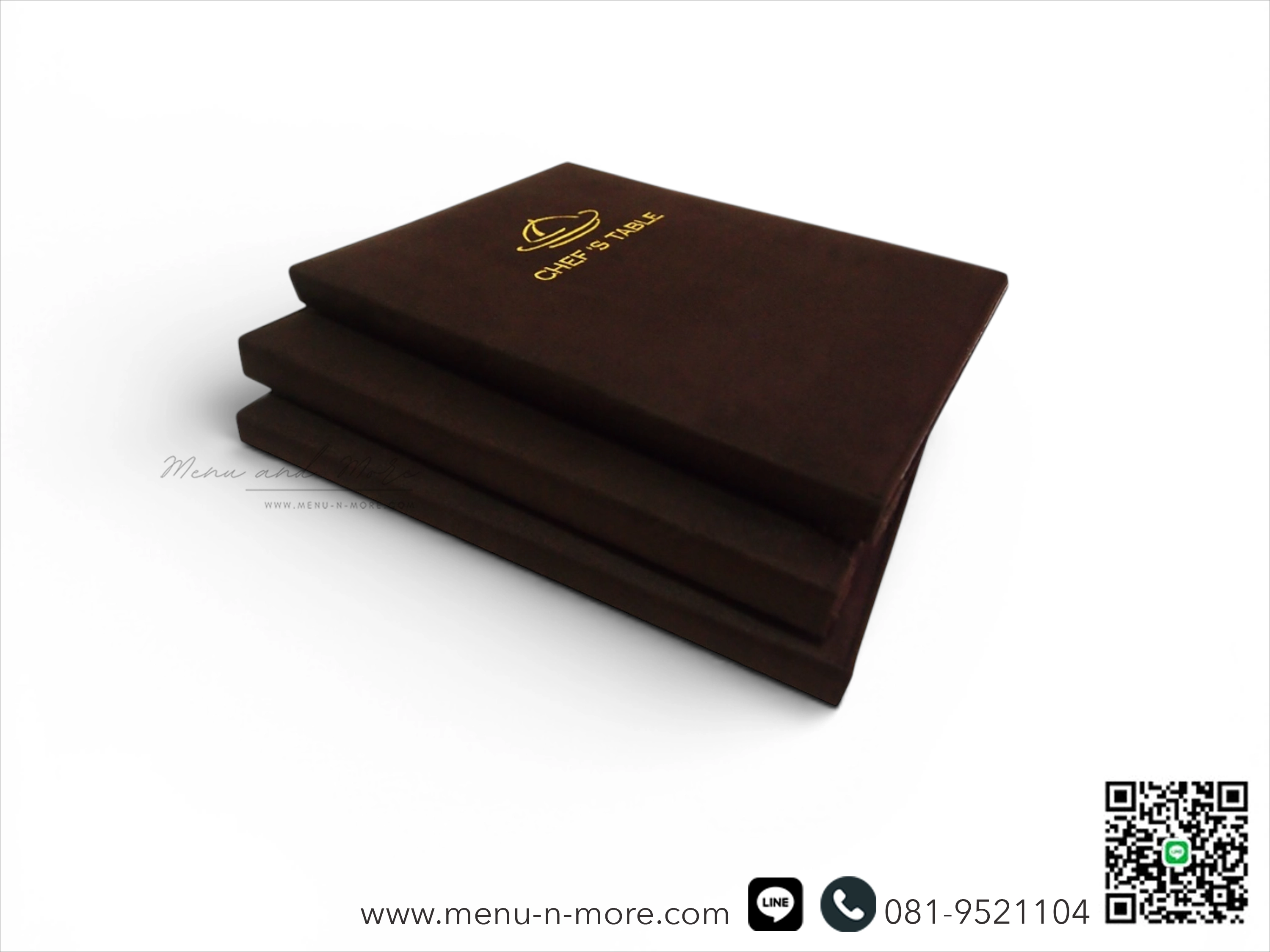 แฟ้มเมนูอาหารทำจากผ้า