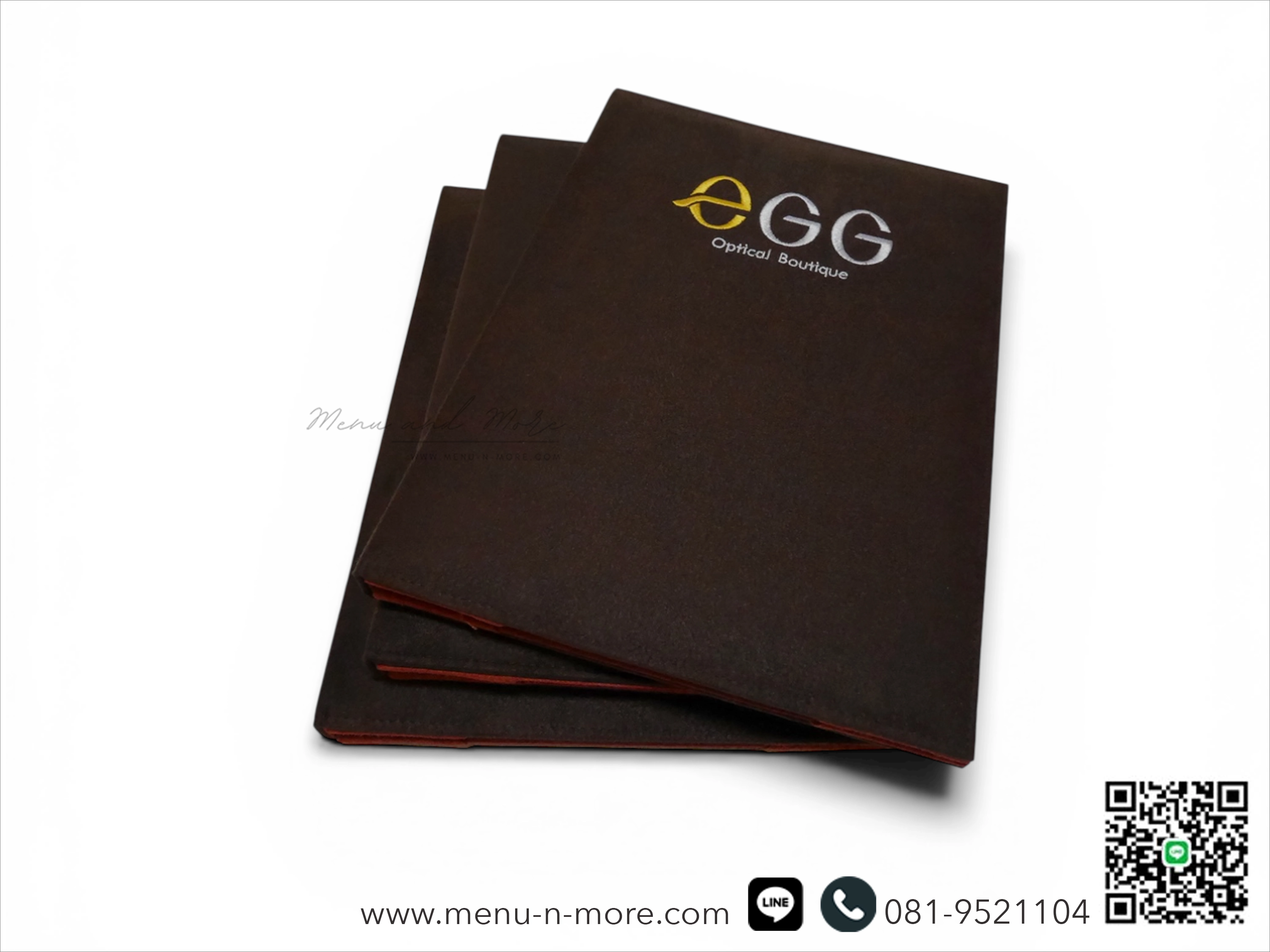 แฟ้มเมนูอาหารทำจากผ้ากันน้ำ