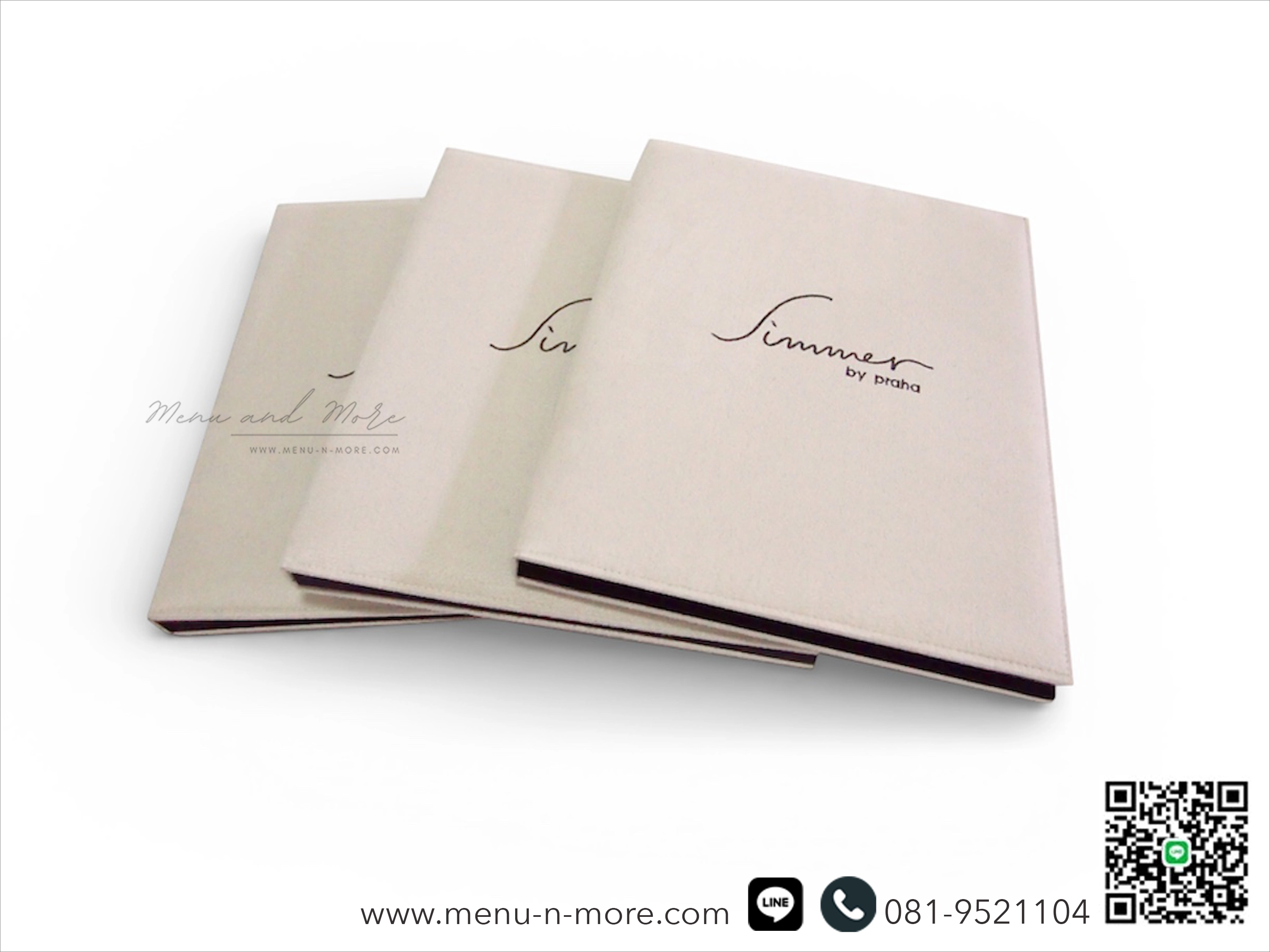 แฟ้มเมนูอาหารทำจากผ้ากันน้ำ