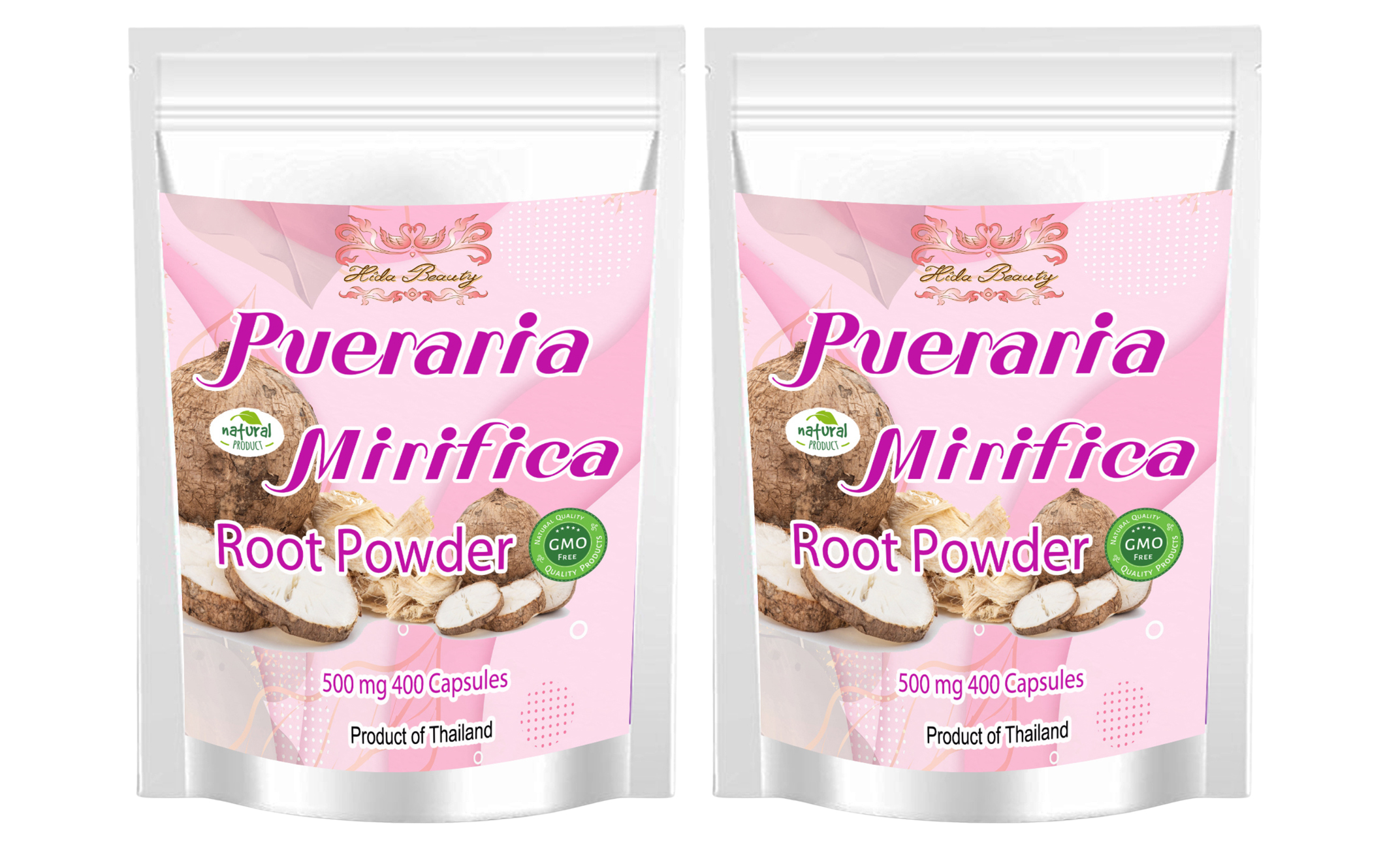 Pueraria mirifica Powder 400 Capsules (Pack of 2)
